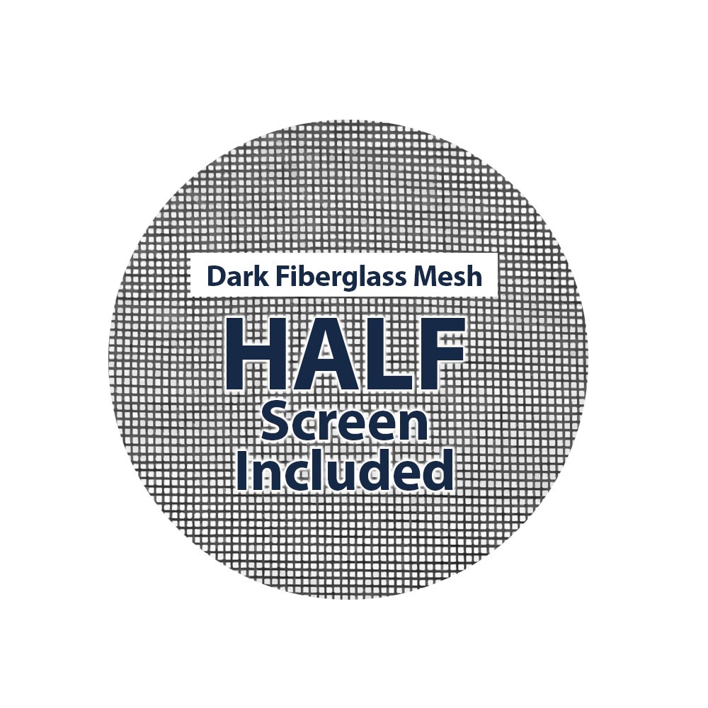 slide 4 of 6, United Window & Door Distinct 23-1/2-in x 37-1/2-in White White Vinyl Replacement Double Hung Window Low-E argon Double Pane Glass (Full Screen Included), 1 ct