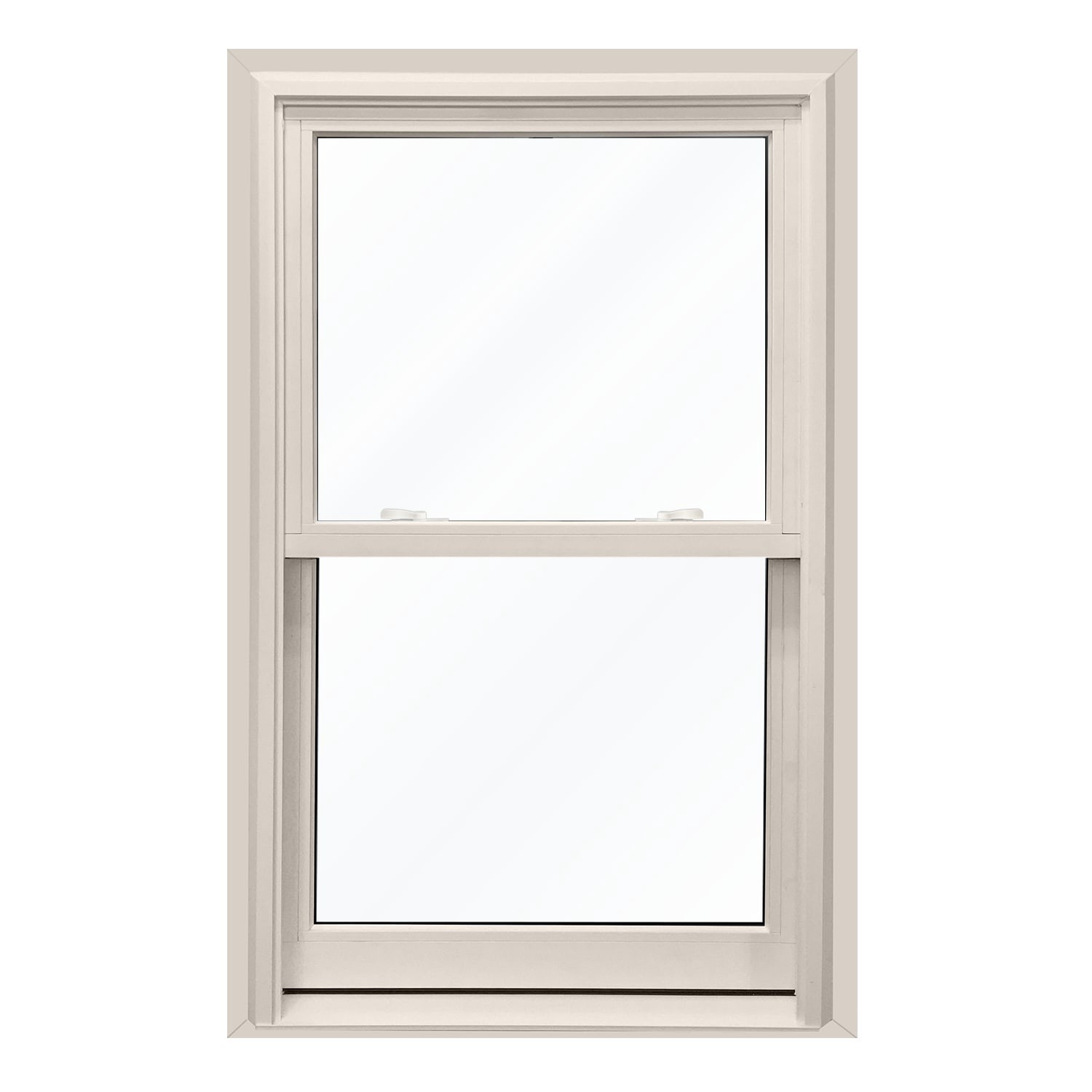slide 1 of 6, United Window & Door Distinct White White Vinyl Replacement Double Hung Window Low-E argon Double Pane Glass (Full Screen Included), 1 ct