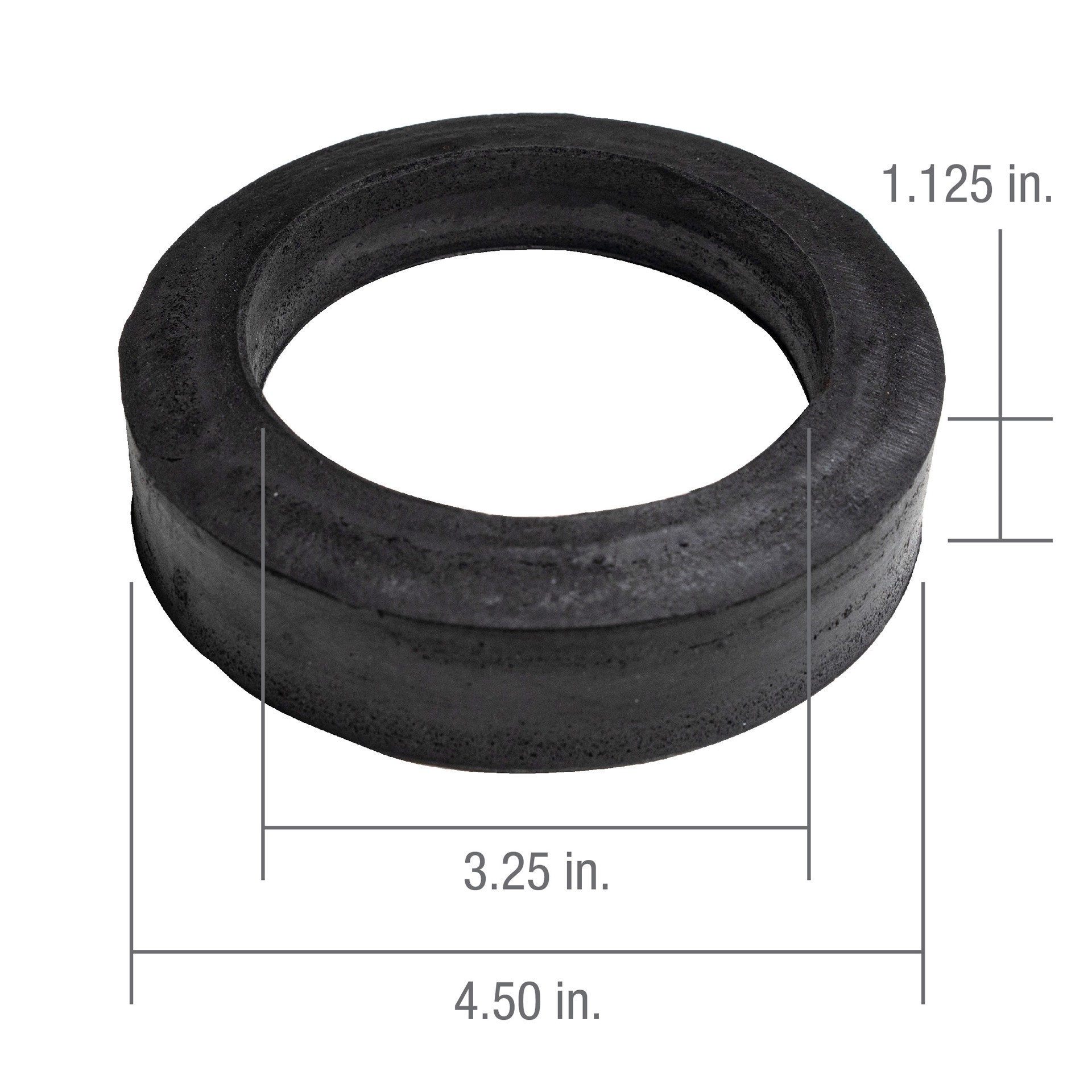 slide 3 of 5, RELIABILT 3-in Black Rubber Toilet gasket, 1 ct