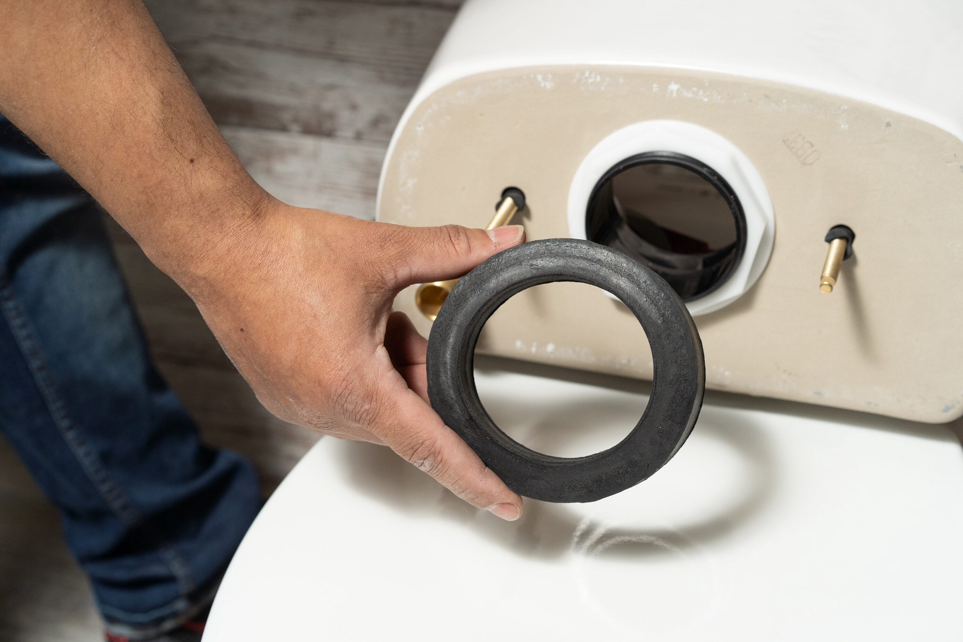 slide 4 of 5, RELIABILT 3-in Black Rubber Toilet gasket, 1 ct