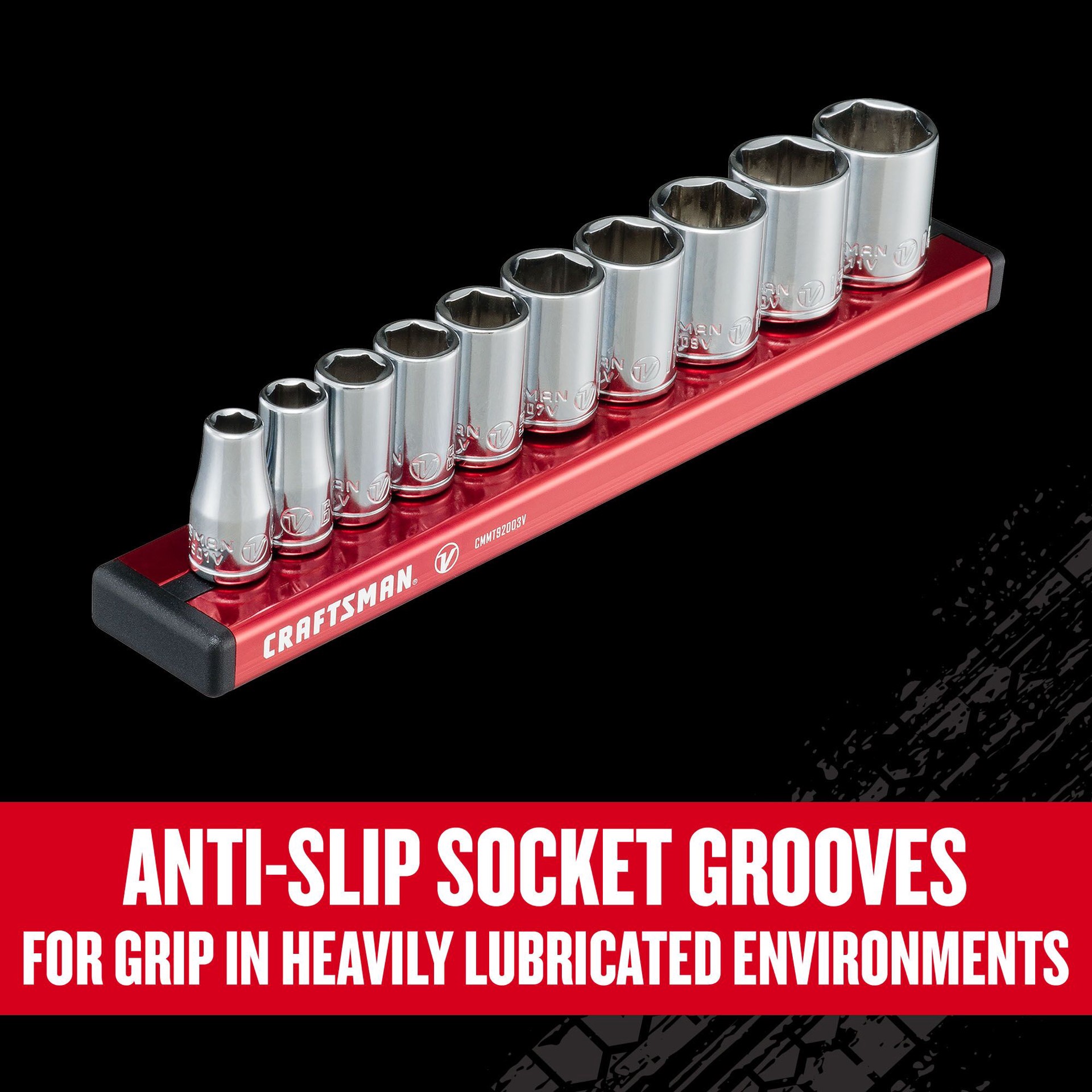 slide 4 of 6, CRAFTSMAN V-Series 1/4-in Drive Metric Shallow Socket Set 10 -Pieces, 1 ct