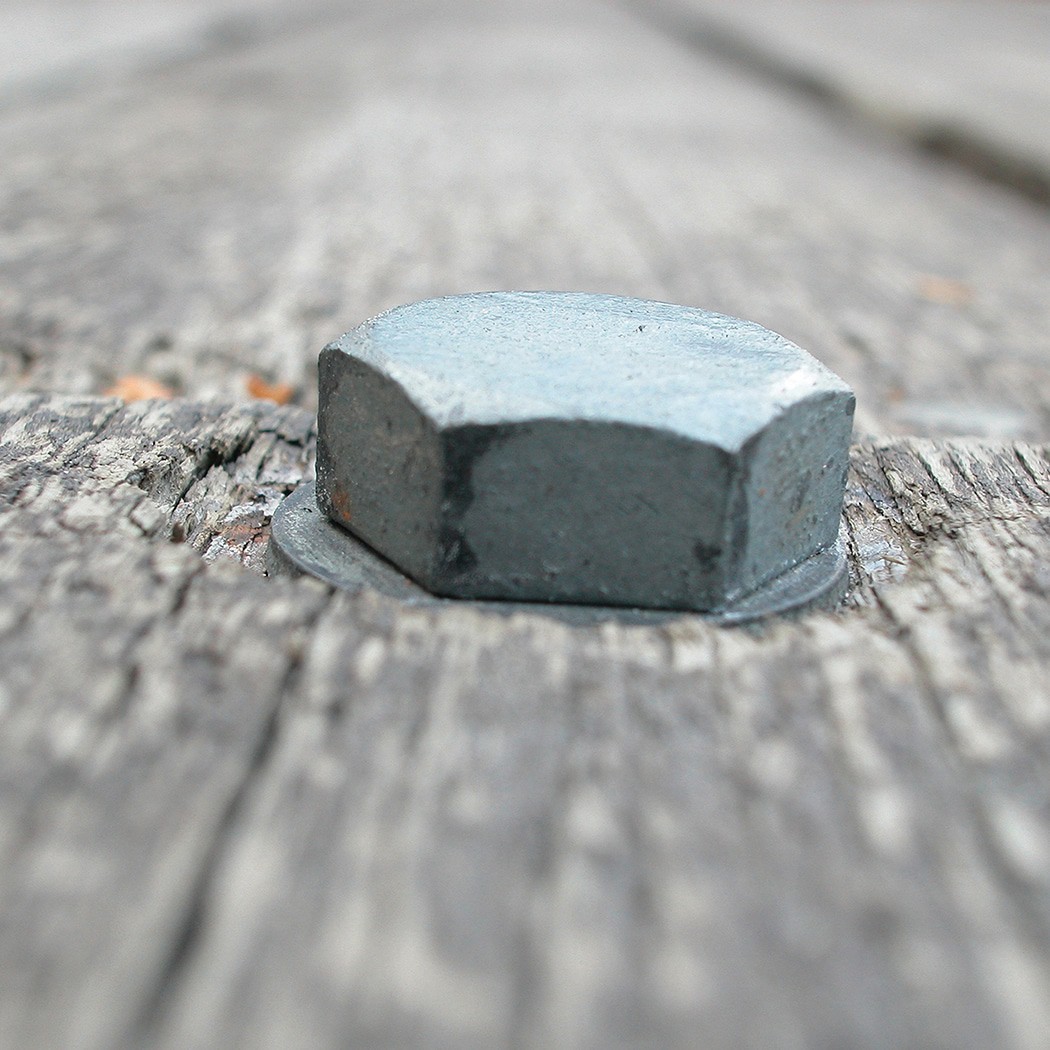 slide 4 of 6, Deck Plus 3/8-in x 6-in Gray Epoxy Hex -Head Exterior Lag screws, 1 ct