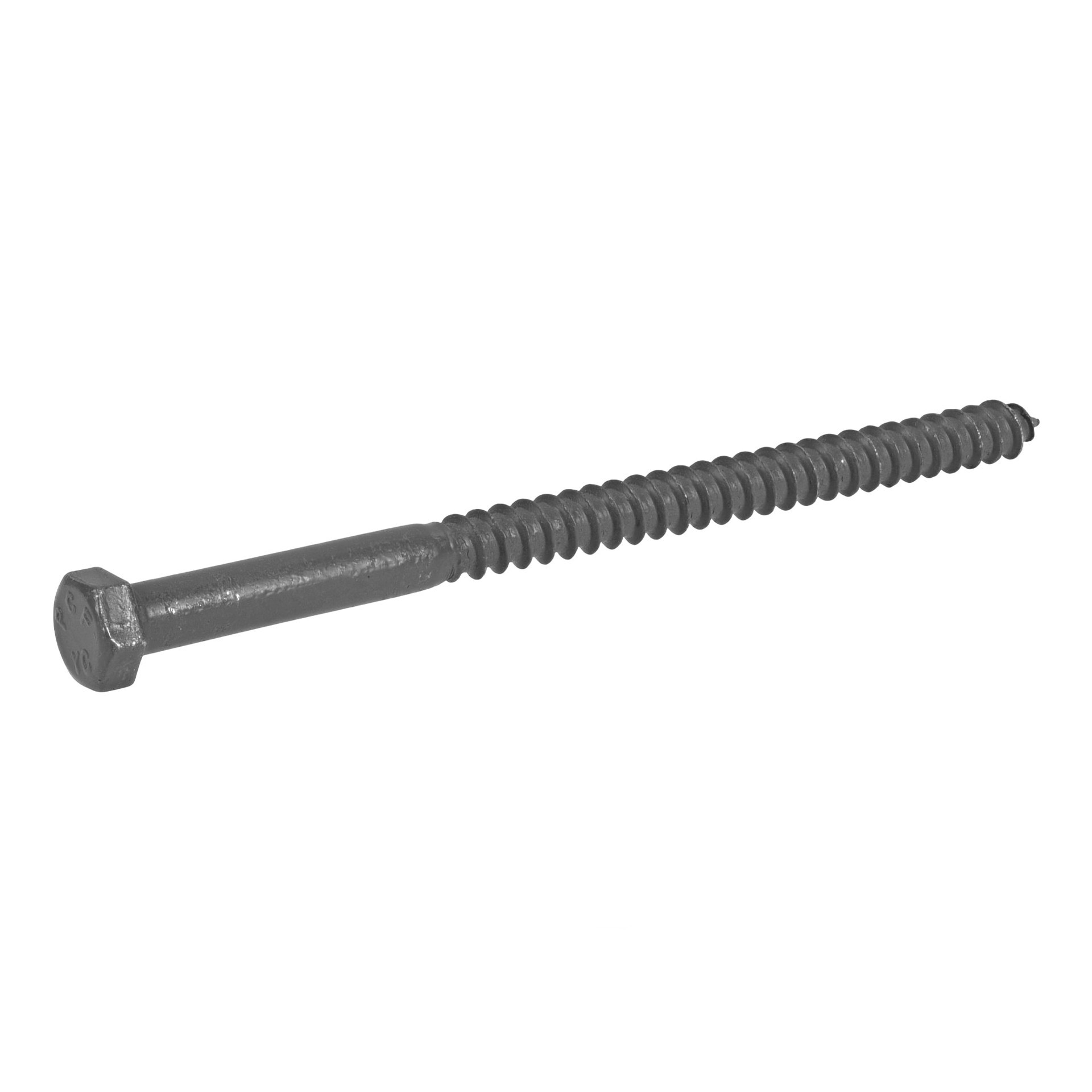slide 1 of 6, Deck Plus 3/8-in x 6-in Gray Epoxy Hex -Head Exterior Lag screws, 1 ct