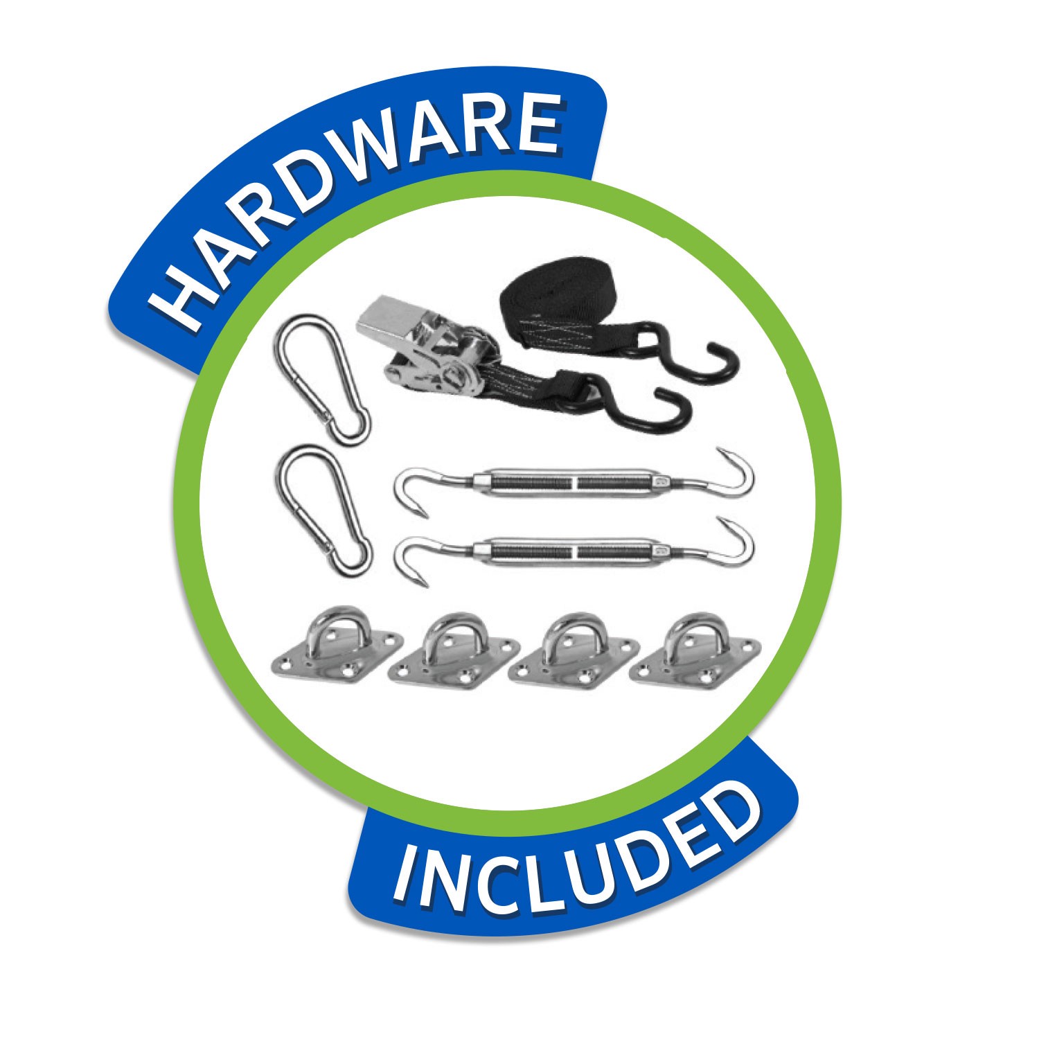 slide 6 of 6, Coolaroo Premium Rect Kit 9.11-ft x 16.5-ft Beech Shade sail, 1 ct