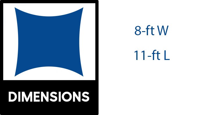 slide 2 of 6, Coolaroo Ready to Hang Shade Sail 8-ft x 11-ft Mocha Shade sail, 1 ct