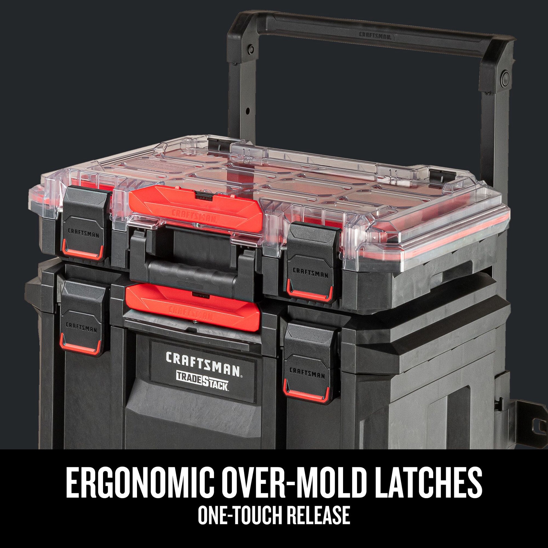 slide 5 of 6, CRAFTSMAN TRADESTACK 15-Compartment Large Plastic Small Parts Organizer, 1 ct