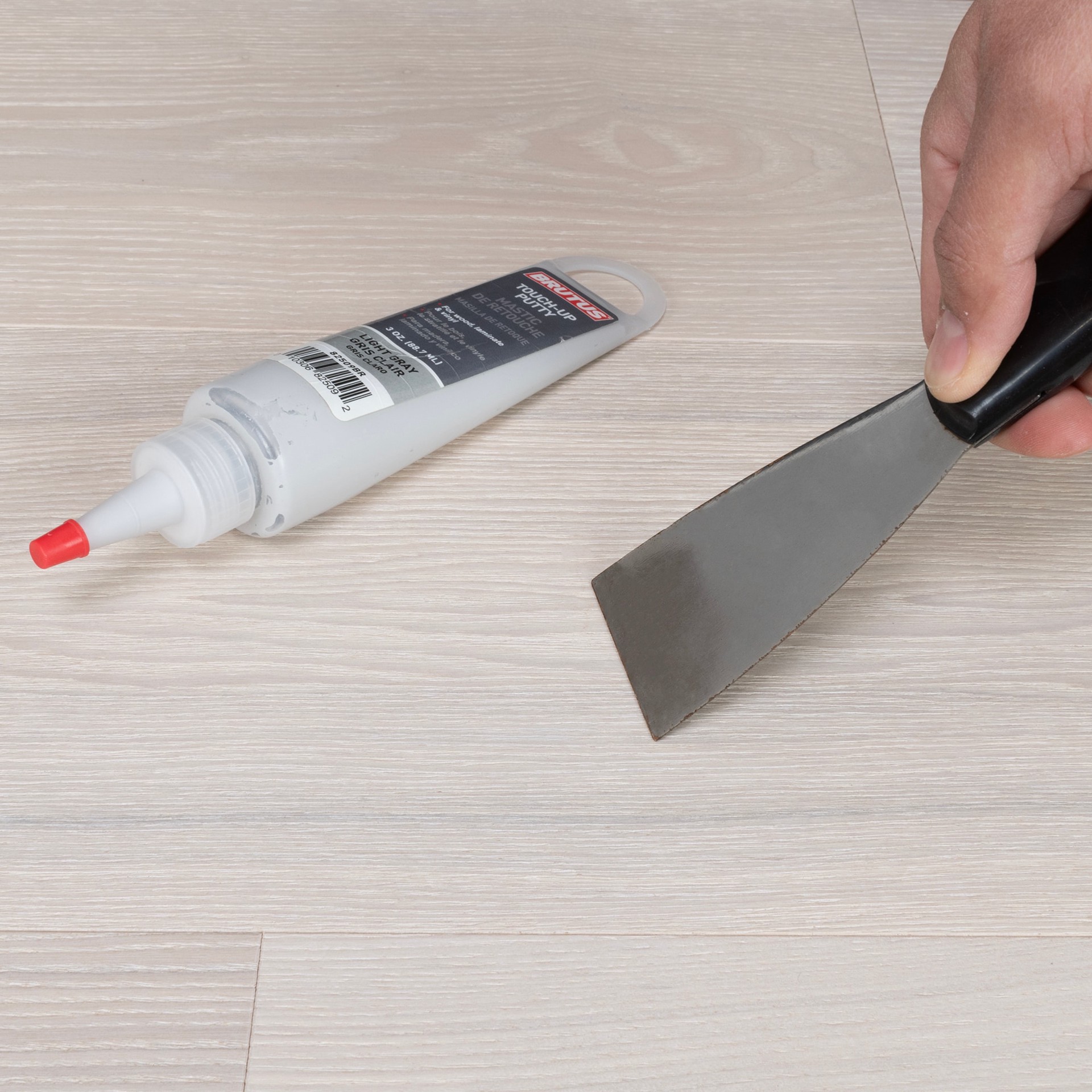 slide 3 of 4, Brutus Light Gray Water-based Wood putty, 1 ct