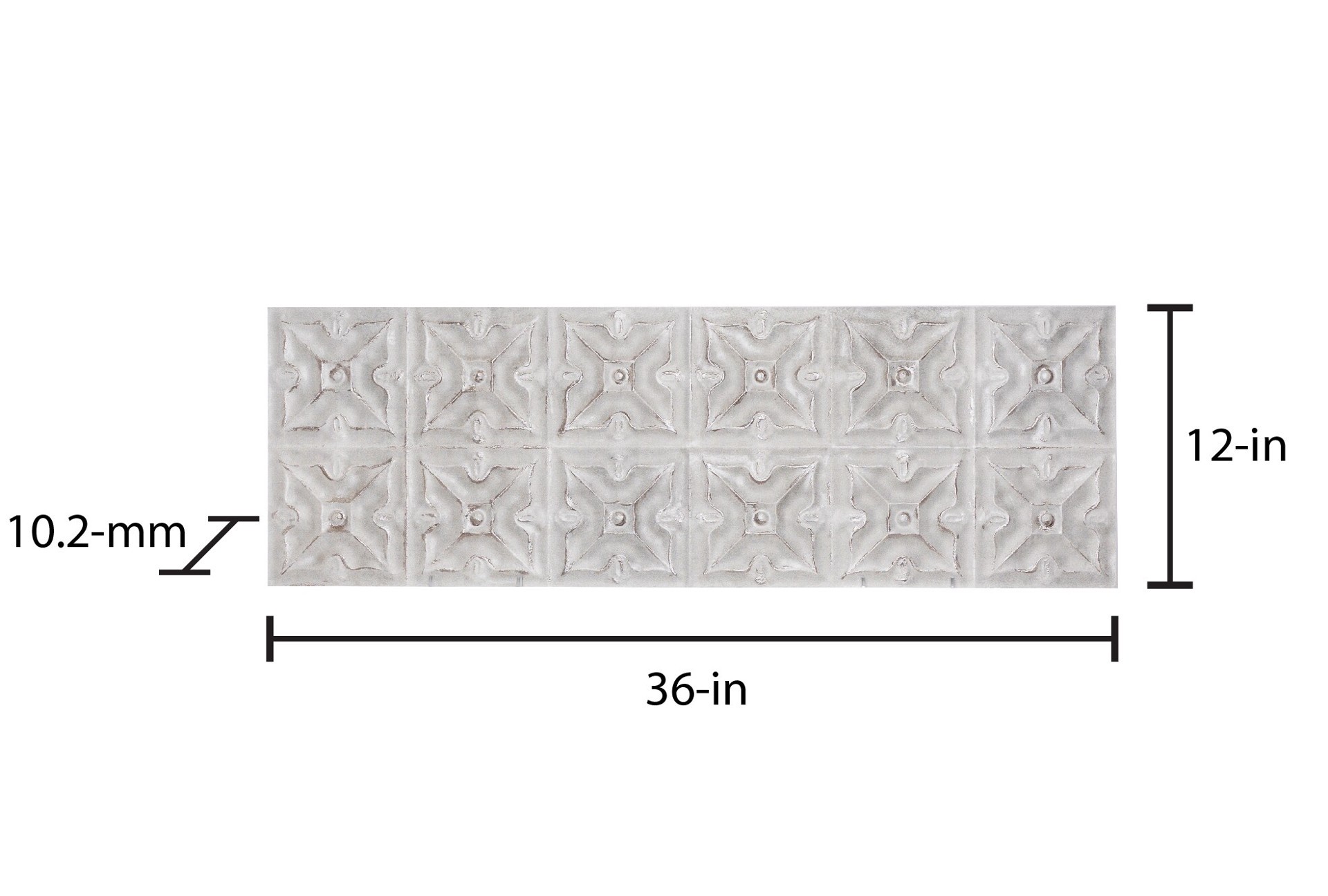 slide 6 of 6, GBI Tile & Stone Inc. Casa Graphite 12-in x 36-in Matte Ceramic Wall Tile ( 2.87-sq ft Piece ), 1 ct