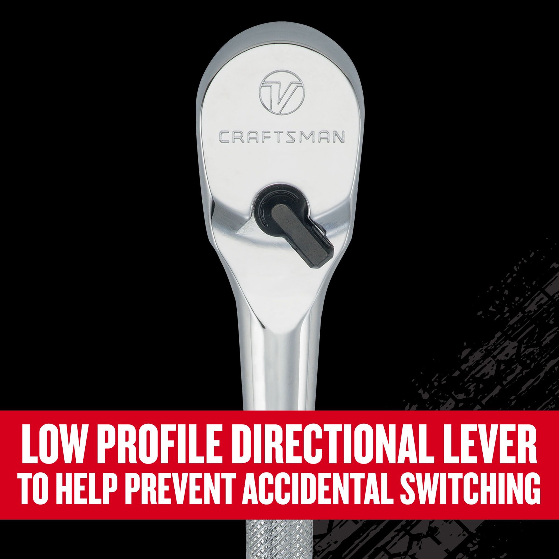 slide 2 of 6, CRAFTSMAN V-Series 96 -Tooth 1/2-in Drive Comfort grip Handle Ratchet, 1 ct