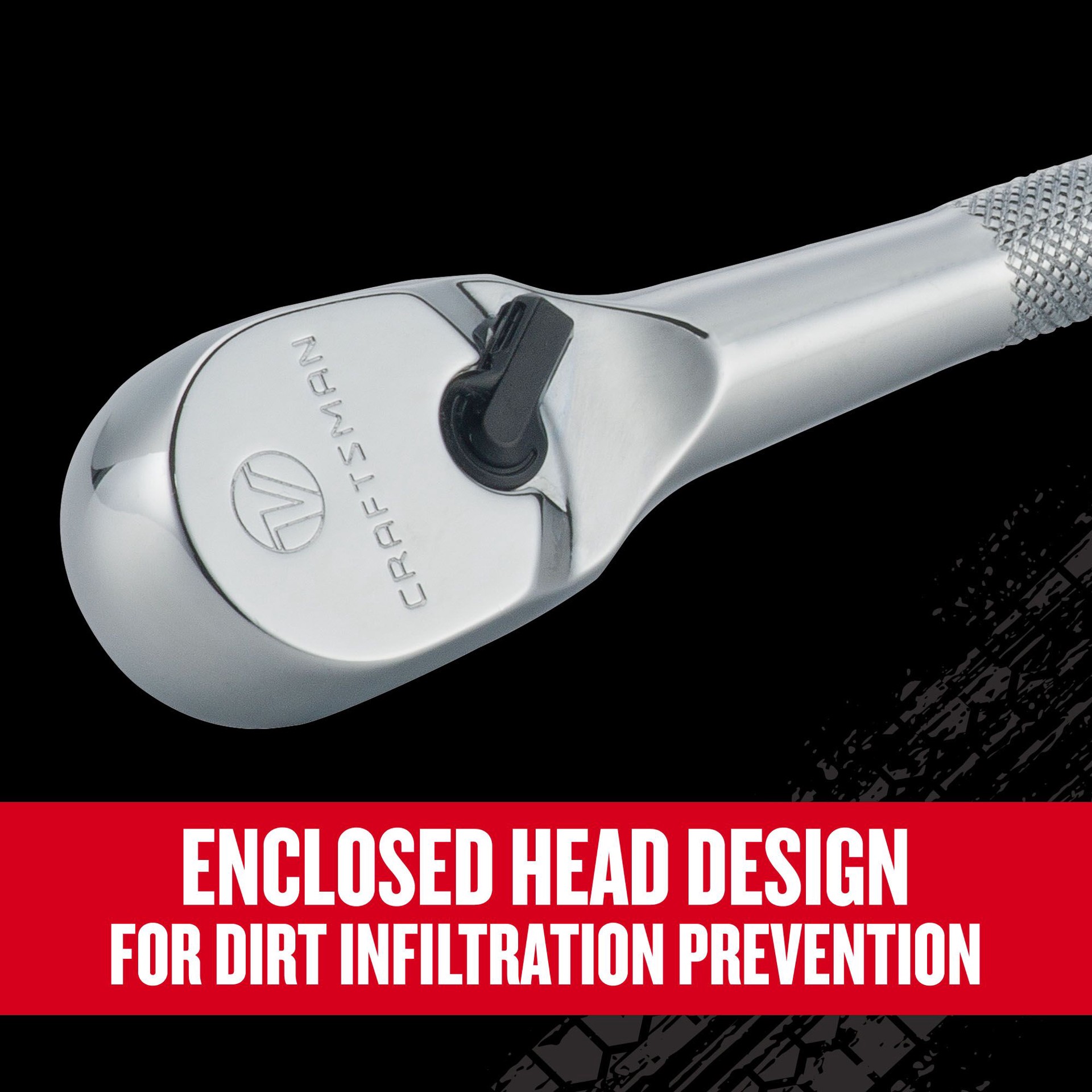 slide 3 of 6, CRAFTSMAN V-Series 96 -Tooth 1/2-in Drive Comfort grip Handle Ratchet, 1 ct