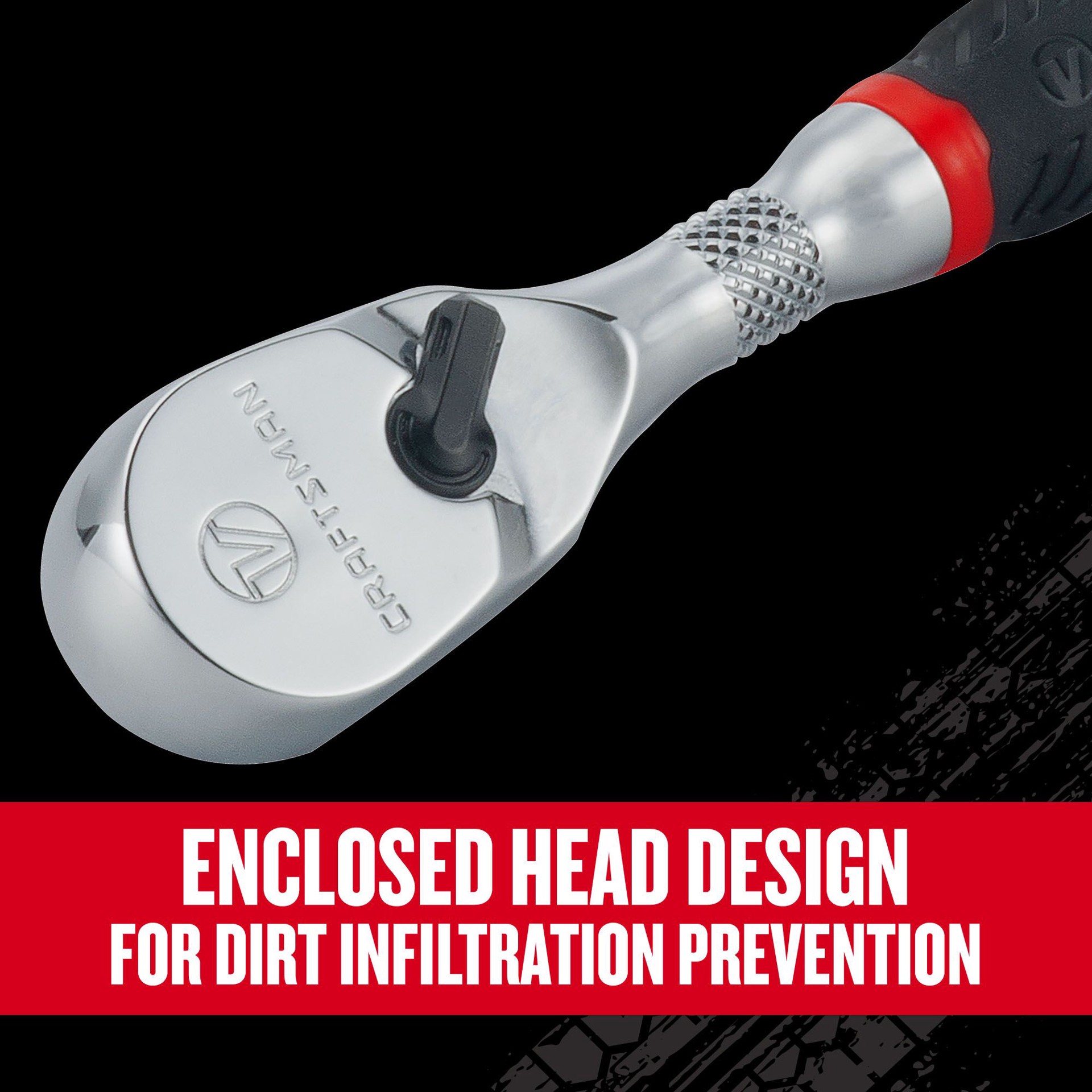 slide 5 of 6, CRAFTSMAN V-Series 2 -Piece Set -Tooth 1/4-in 3/8-in Drive Comfort grip Handle Ratchet Set, 1 ct