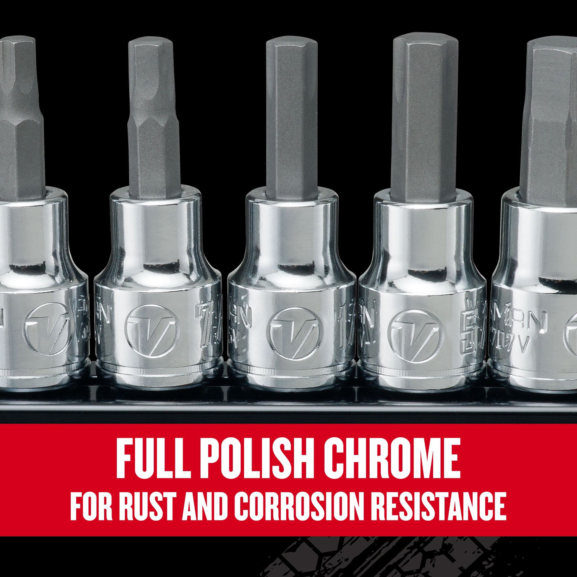 slide 4 of 6, CRAFTSMAN V-Series 6 -Piece 3/8-in Drive Set Hex Bit Driver Socket Set, 1 ct