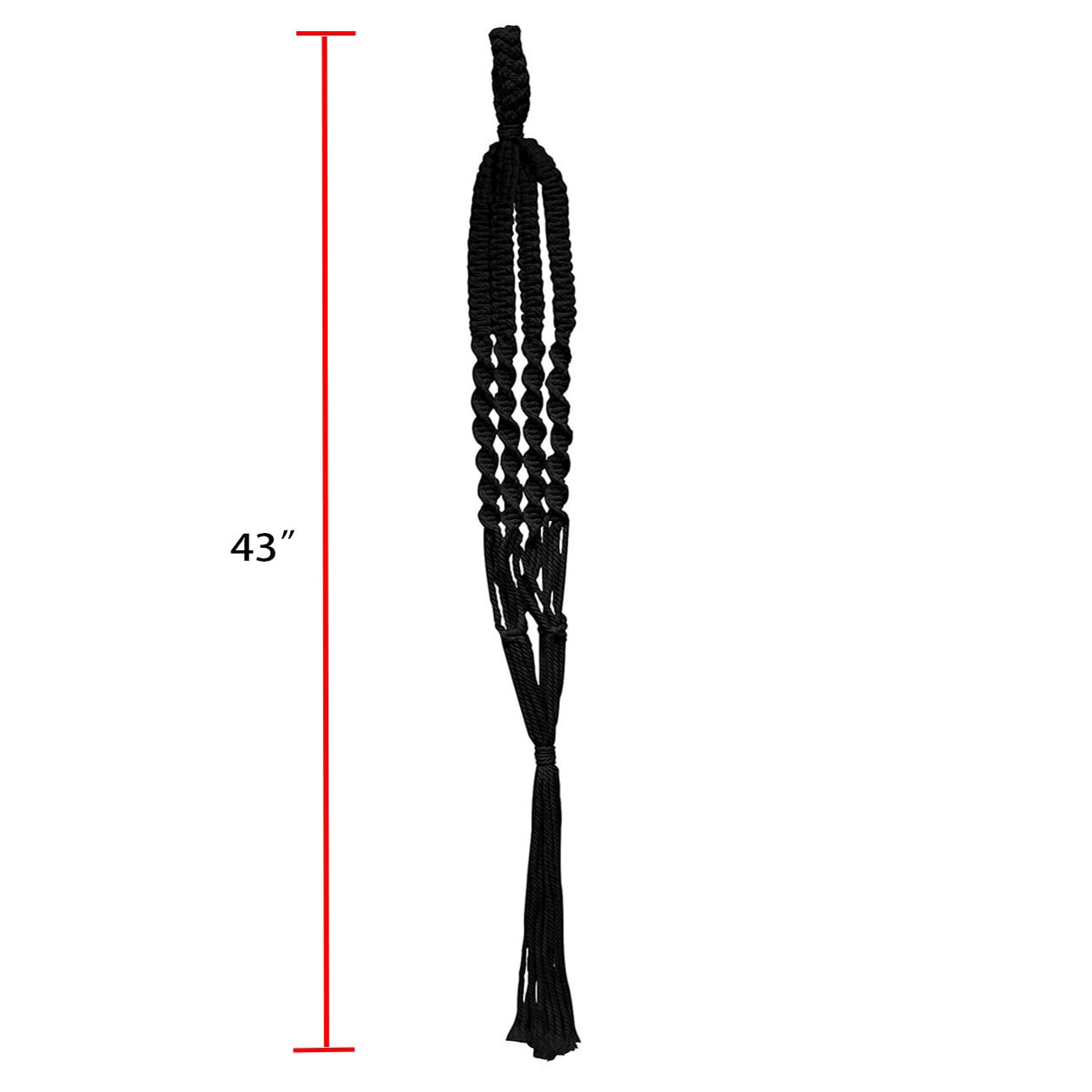 slide 3 of 4, allen + roth 43-in Black Traditional Plant hook(s), 1 ct