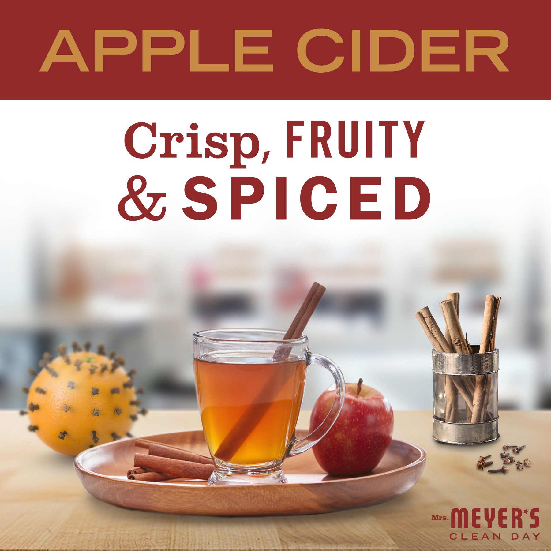 slide 4 of 6, MRS MEYERS CLEAN DAY 16-fl oz Apple Cider Liquid All-Purpose Cleaner, 1 ct
