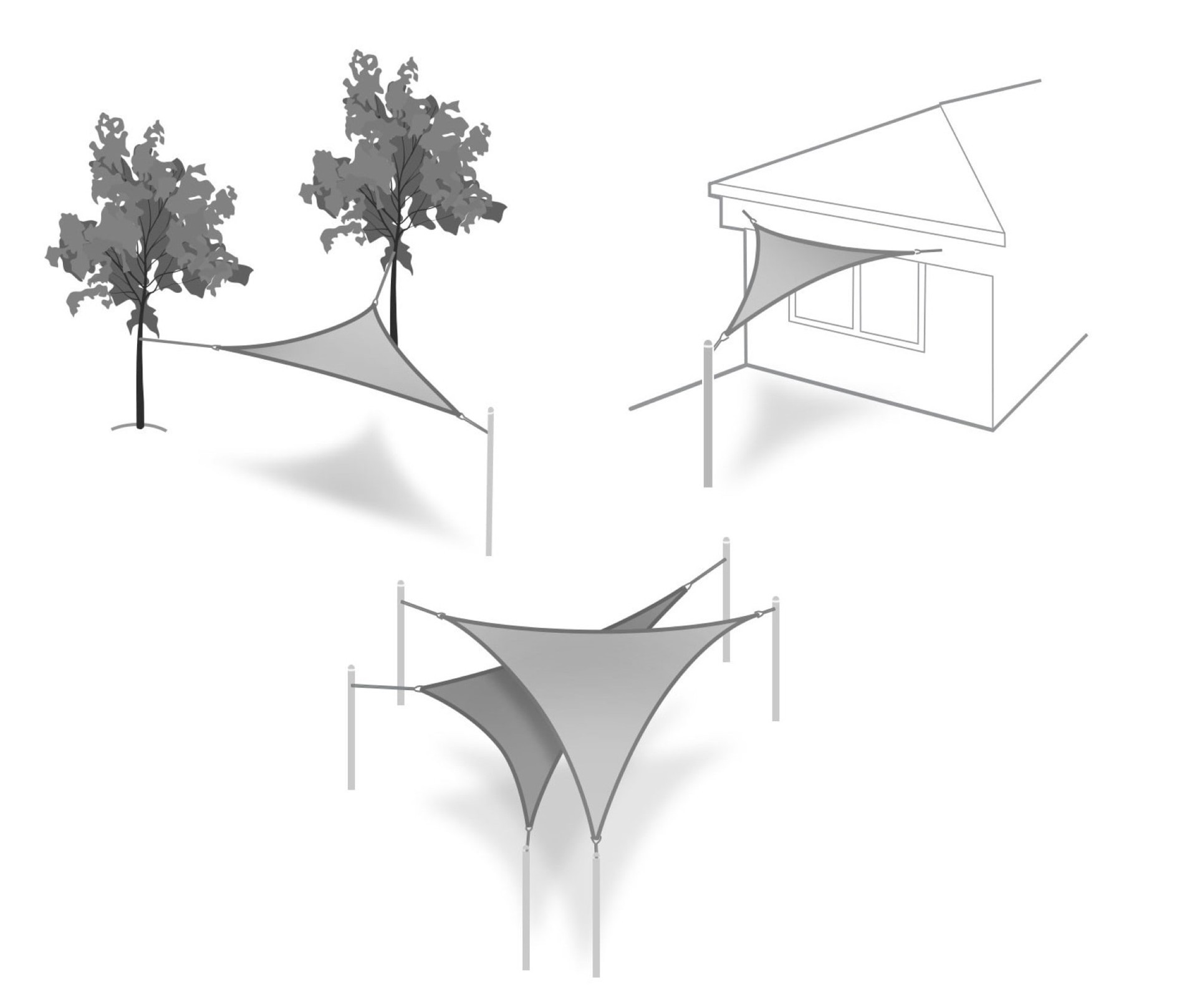 slide 3 of 3, Coolaroo Shade Sail Accessory Shade sail Pad eye, 1 ct