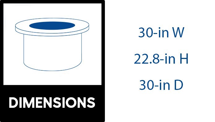 slide 3 of 6, Master Forge 30-in W Steel Round, 1 ct