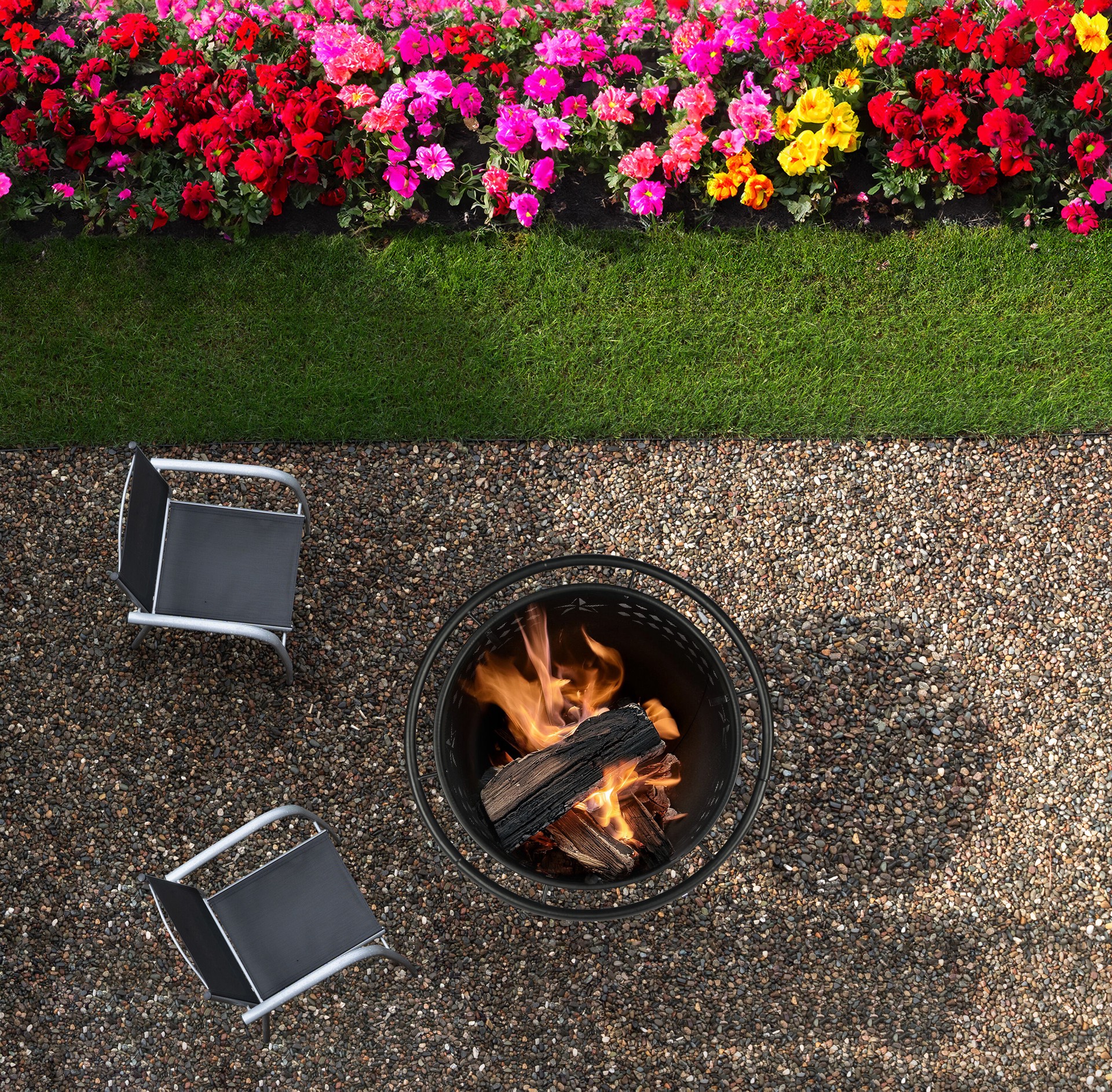 slide 6 of 6, Master Forge 30-in W Steel Round, 1 ct