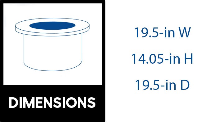 slide 3 of 6, CRAFTSMAN Smokeless 19.5-in W Stainless steel Round Portable Wood-Burning Fire Pit, 1 ct