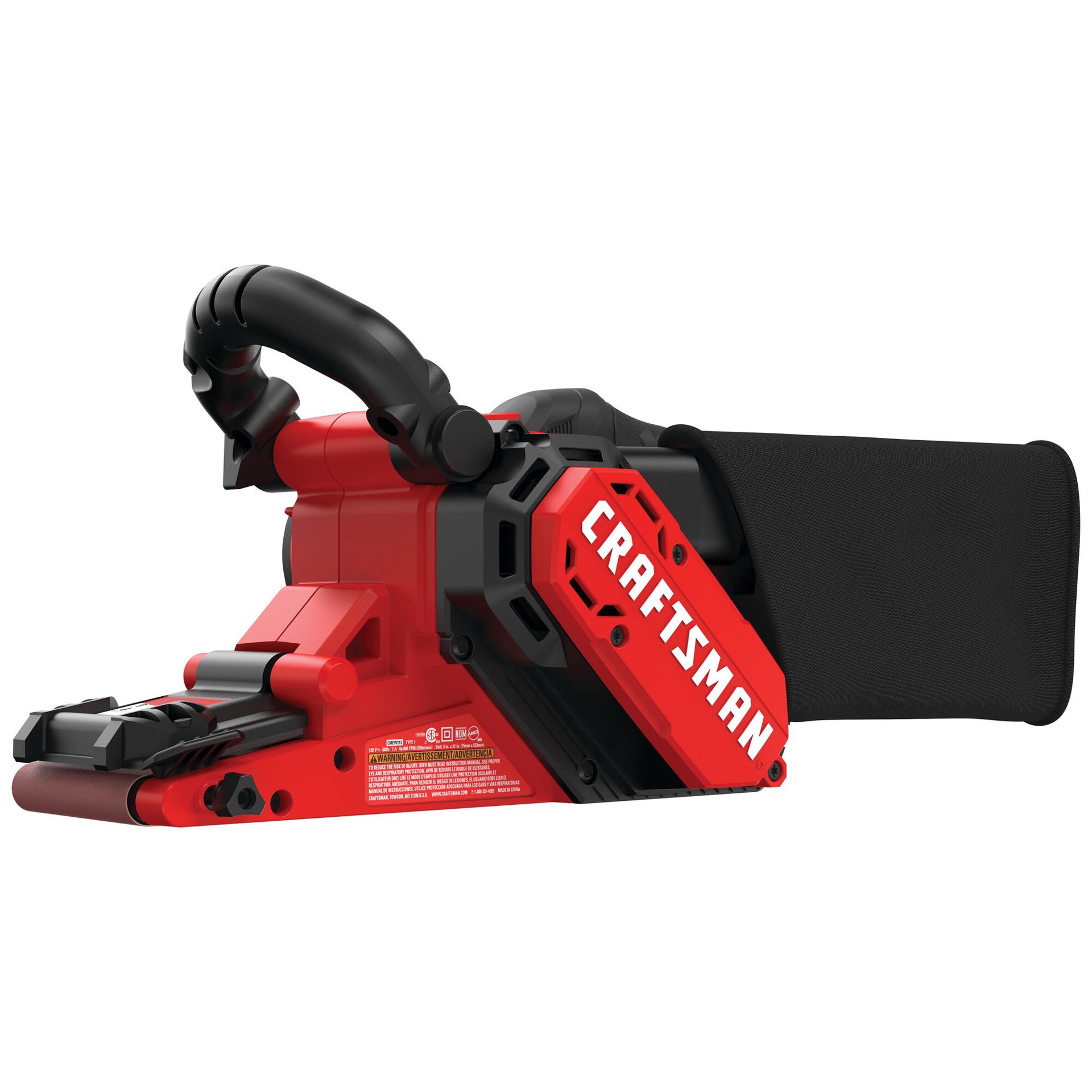 slide 1 of 1, CRAFTSMAN 120 Volts 7-Amp Belt Corded Sander with Dust Management, 1 ct