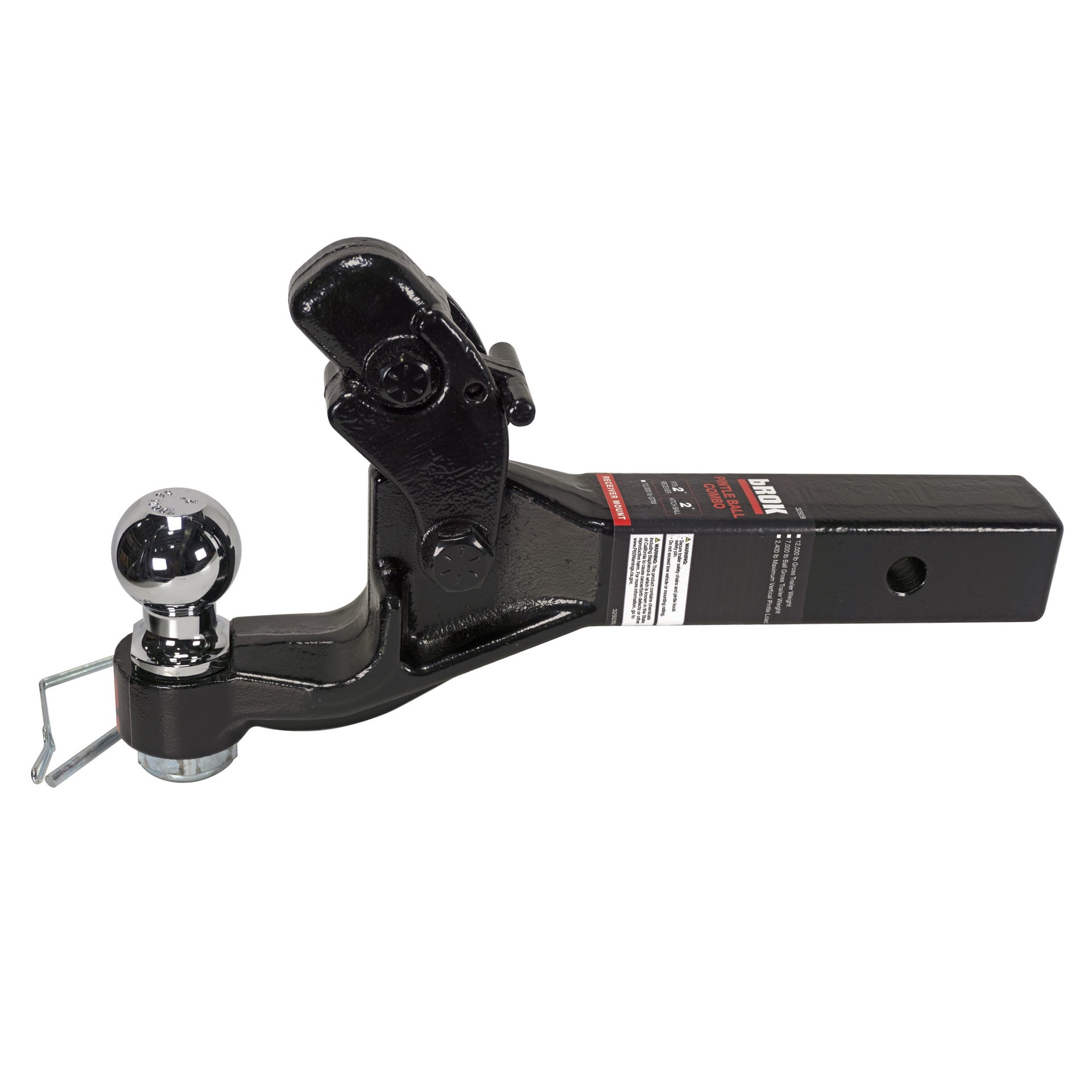 slide 2 of 6, bROK Pintle Combo with 2-in Shank and 2in Ball 16K-Lbs Capacity, 1 ct