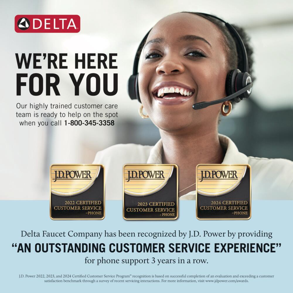 slide 6 of 6, Delta 6.0 -Spray Satin Nickel 4.5-in Round High Pressure Handheld Shower Head 2.5 GPM, 1 ct