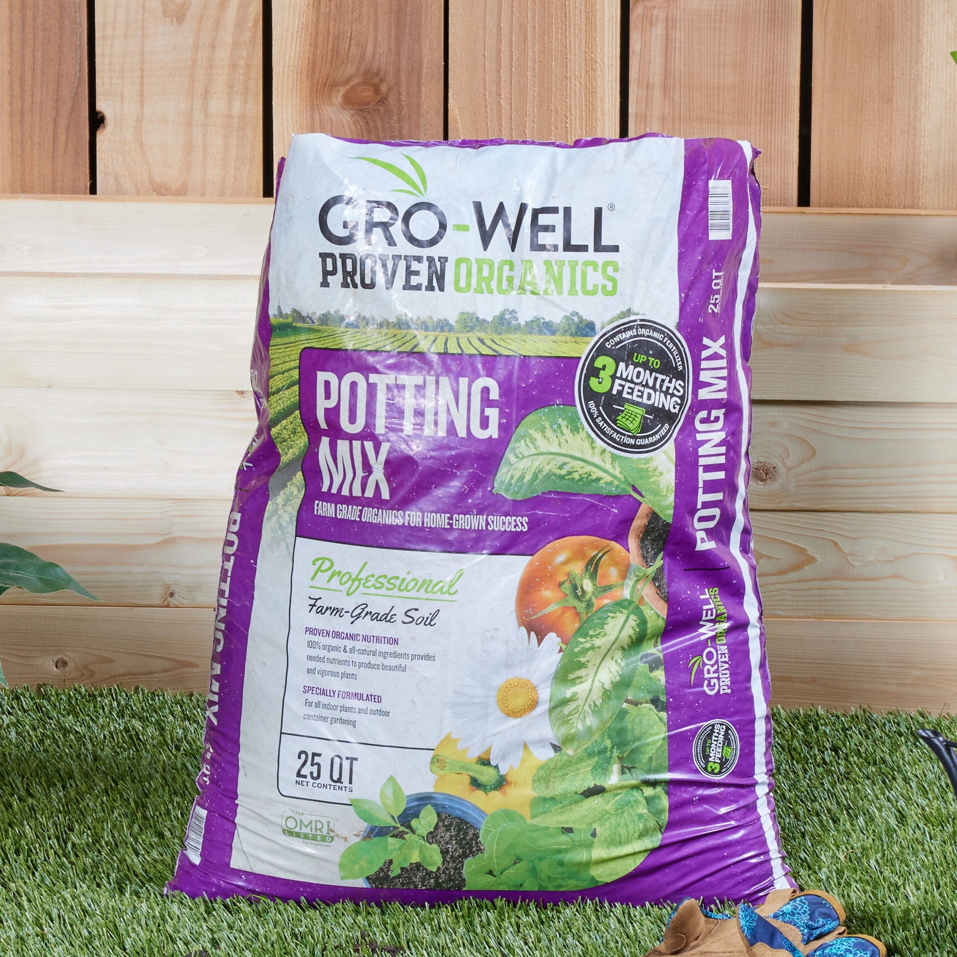 slide 6 of 6, GRO-WELL All-purpose Organic Potting soil mix, 1 ct