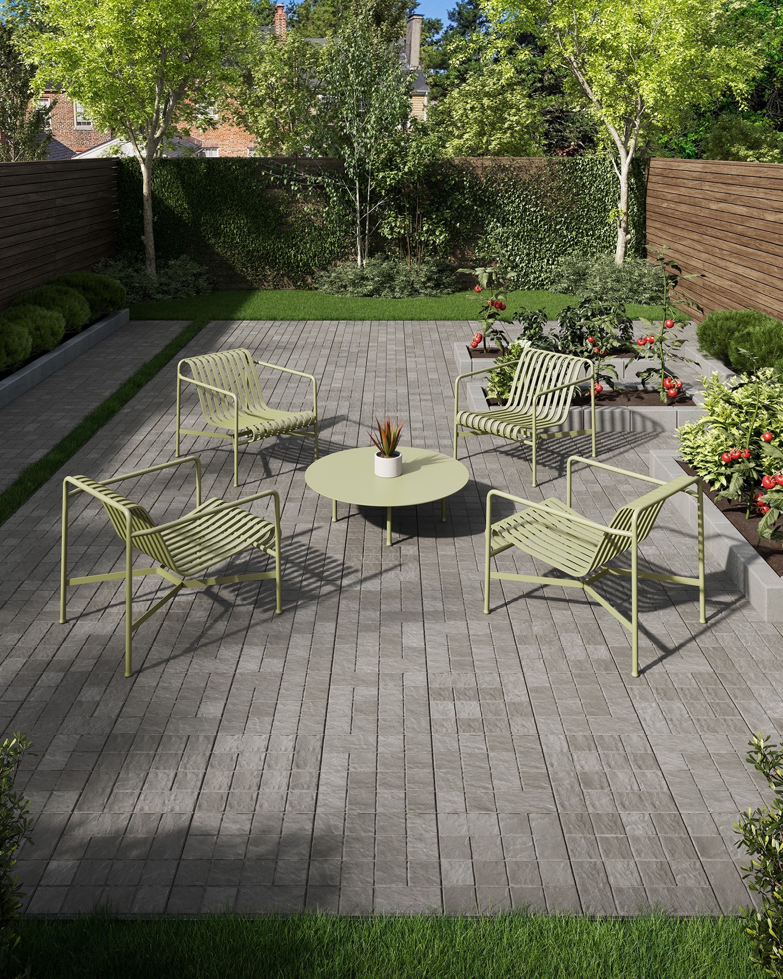 slide 1 of 6, Modern Yard 4-in H x 13-in L x 5-in D Chestnut Brown Concrete Retaining wall block, 1 ct