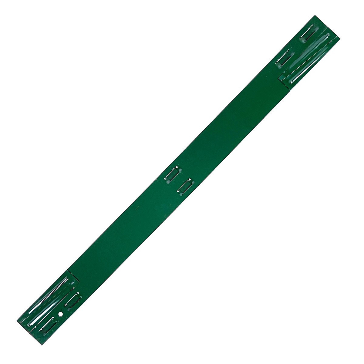 slide 1 of 6, IRONRIDGE 4-ft x 4-in Green Steel Landscape edging section with stakes, 1 ct