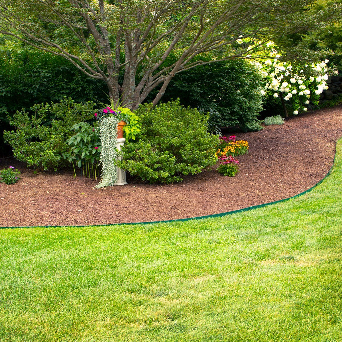 slide 2 of 6, IRONRIDGE 12-in Green Steel Edging stake, 1 ct