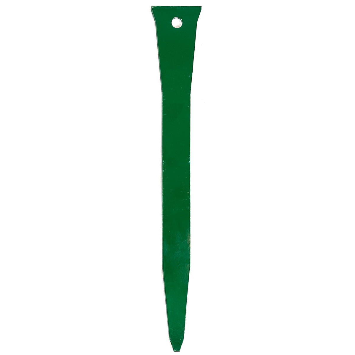 slide 1 of 6, IRONRIDGE 12-in Green Steel Edging stake, 1 ct