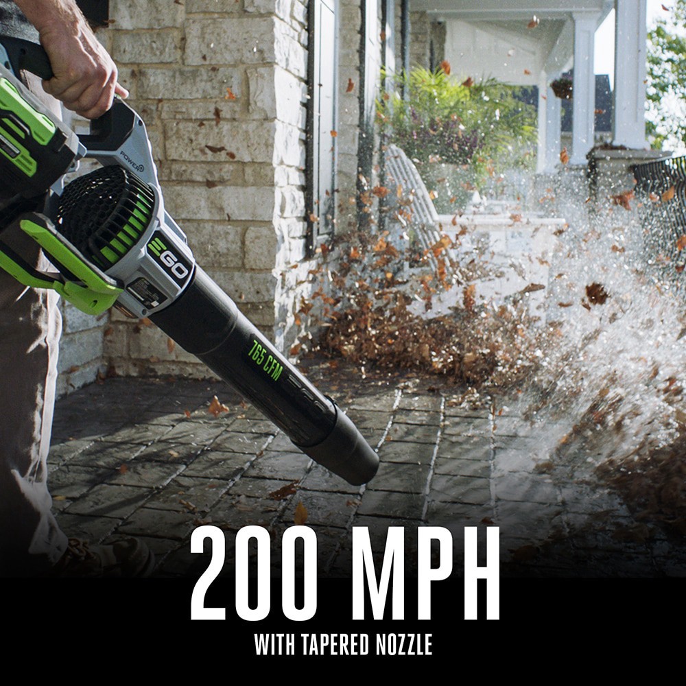 slide 5 of 6, EGO POWER+ 56-volt 765-CFM 200-MPH Battery Handheld Leaf Blower 5.0 Ah, 1 ct