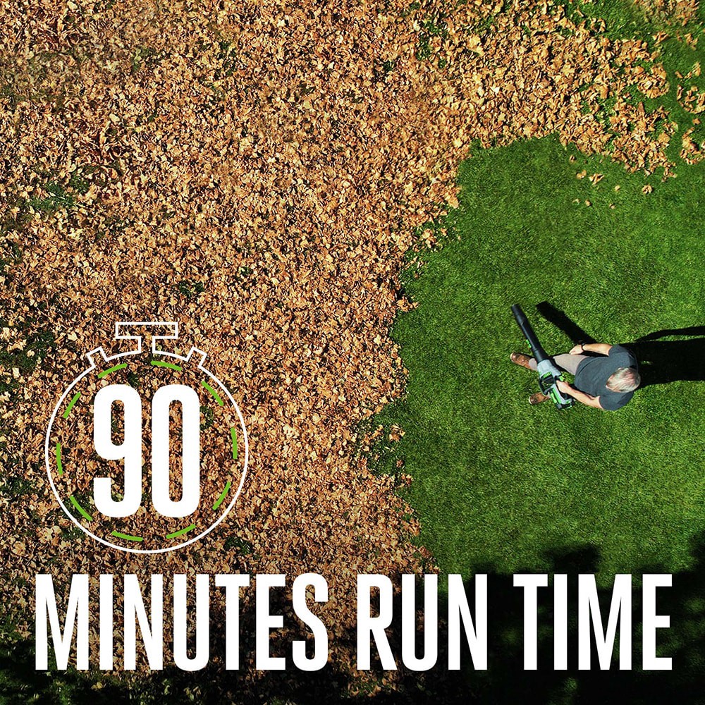 slide 6 of 6, EGO POWER+ 56-volt 765-CFM 200-MPH Battery Handheld Leaf Blower 5.0 Ah, 1 ct