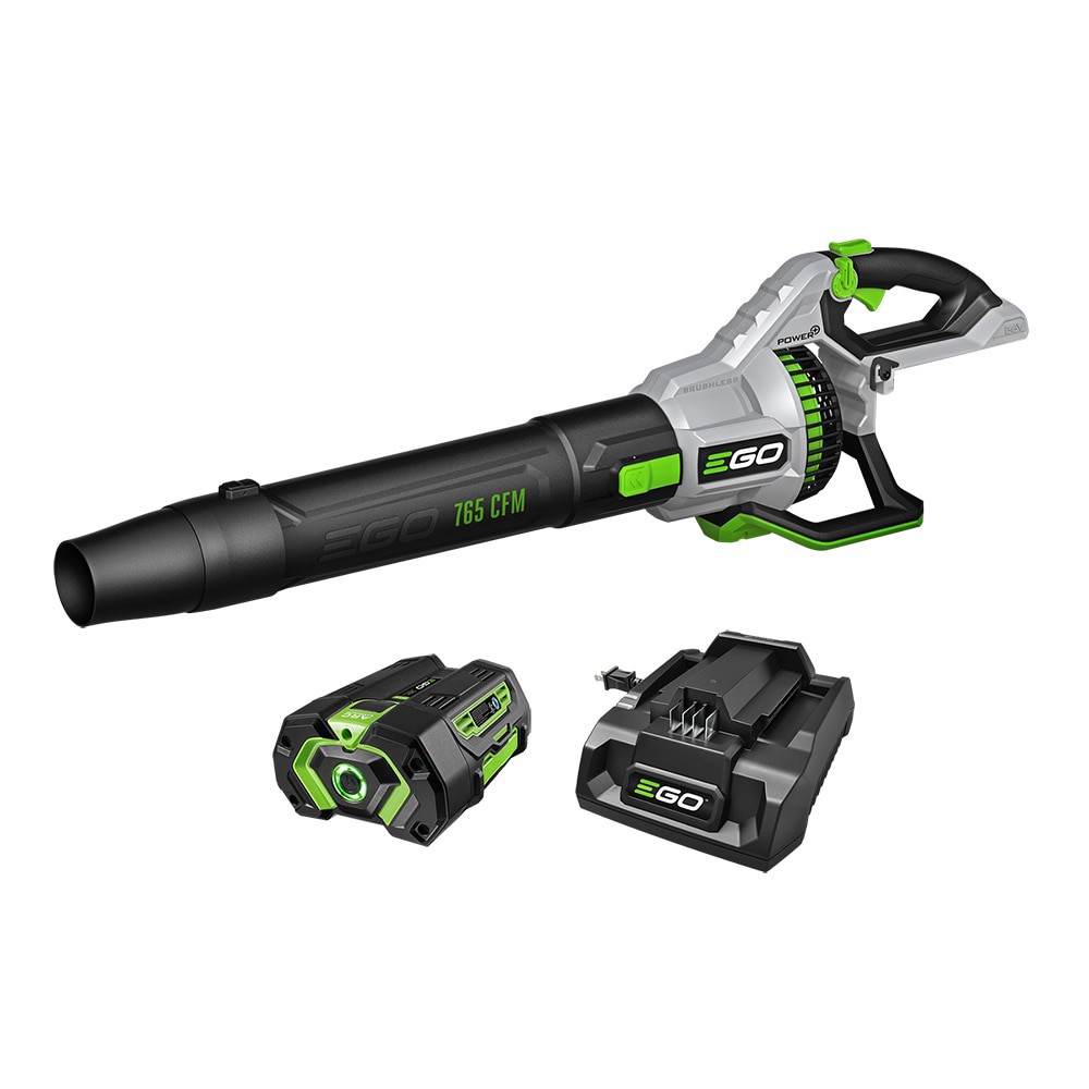slide 1 of 6, EGO POWER+ 56-volt 765-CFM 200-MPH Battery Handheld Leaf Blower 5.0 Ah, 1 ct