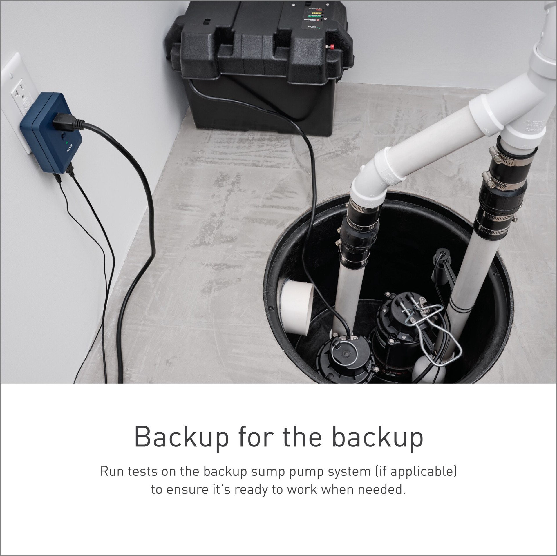 slide 5 of 6, Moen Smart Sump Pump Monitor Indoor Smart Compatible Water leak detector ( 1 -Pack), 1 ct