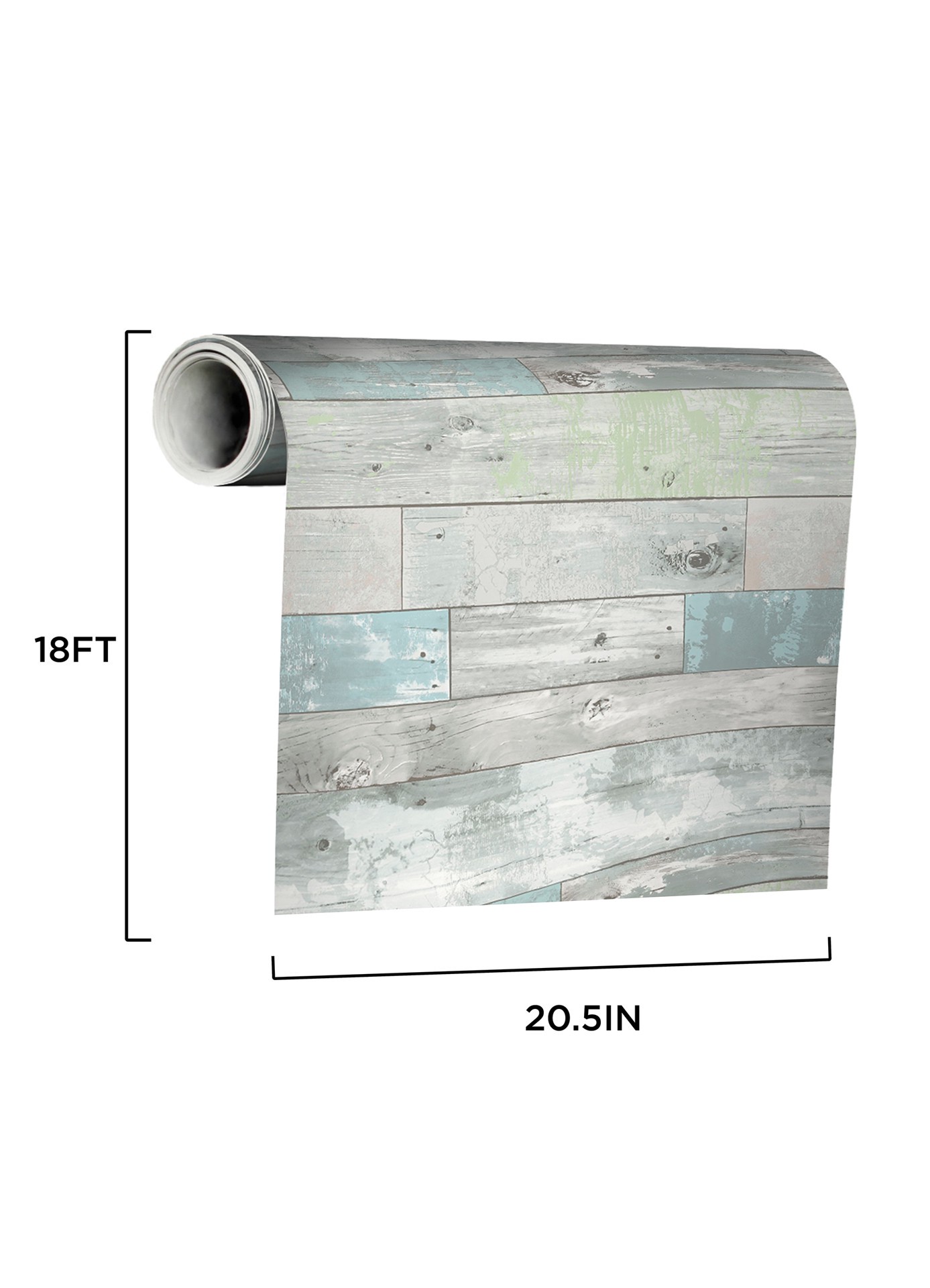 slide 6 of 6, allen + roth 30.75-sq ft Blue Vinyl Wood Self-adhesive Peel and Stick Wallpaper, 1 ct