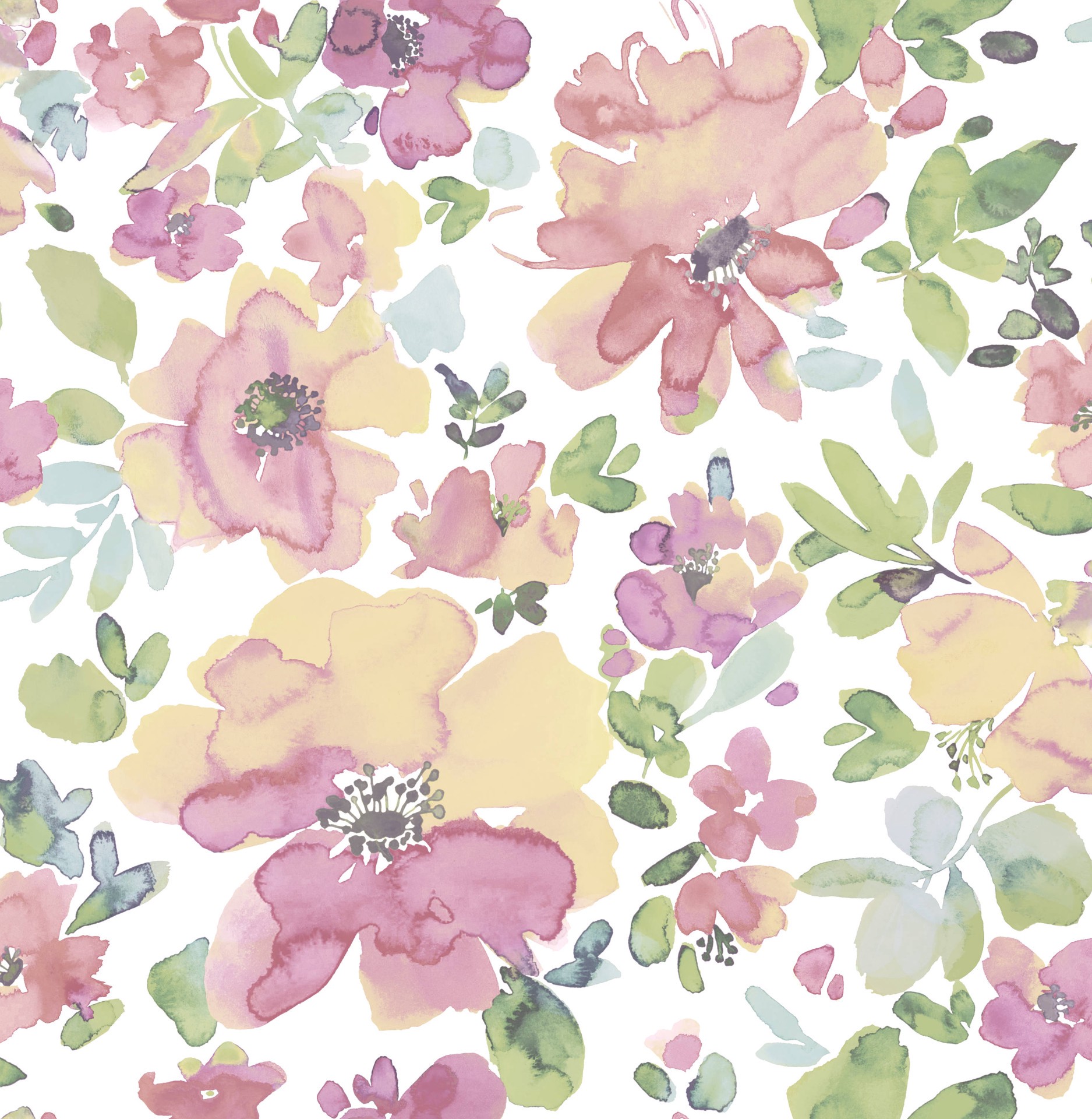 slide 1 of 6, allen + roth 30.75-sq ft Pink Vinyl Floral Self-adhesive Peel and Stick Wallpaper, 1 ct