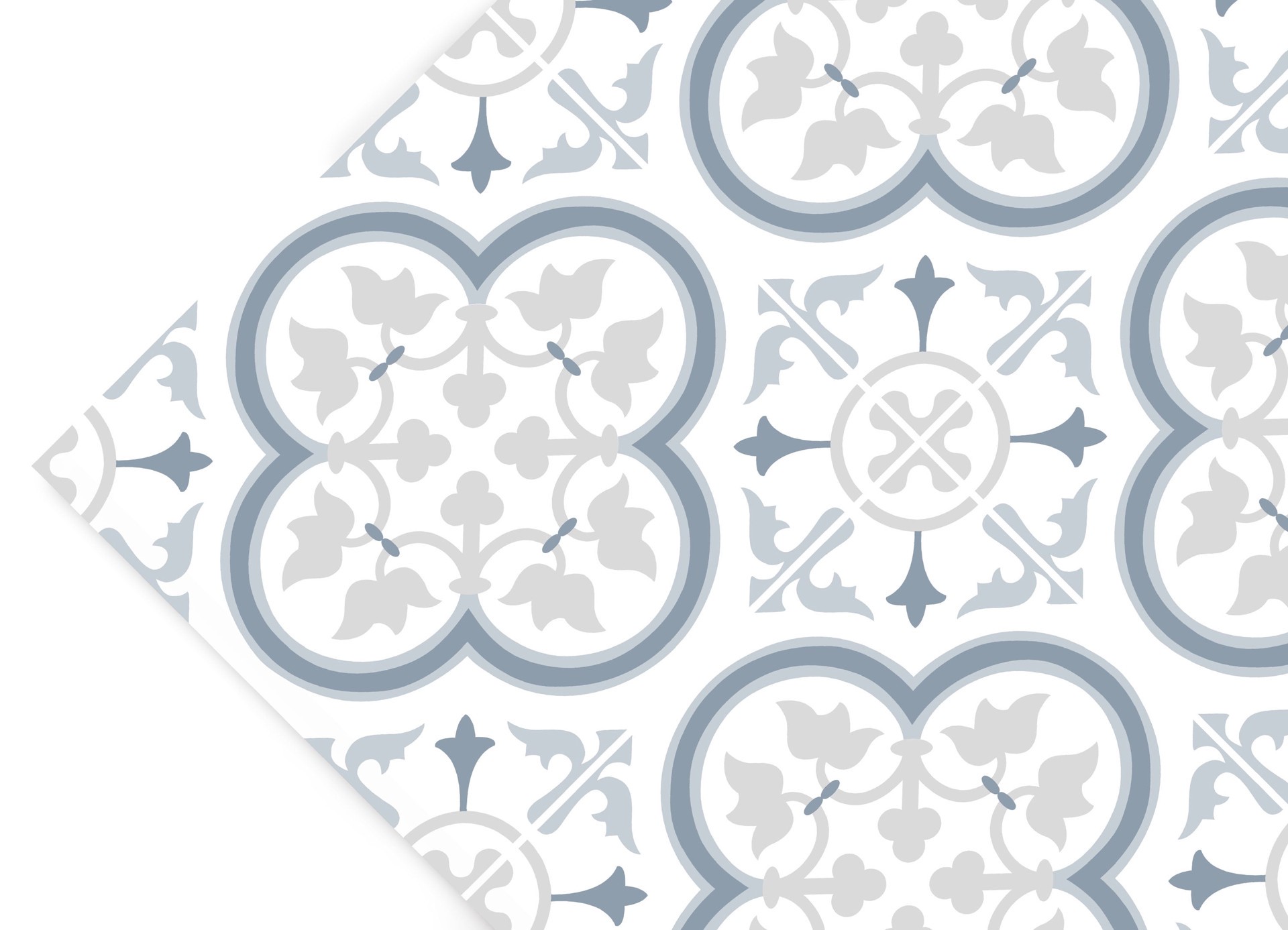 slide 3 of 5, allen + roth 18.11-in W x 108-in H Self-adhesive White Geometric Wall Decal, 1 ct