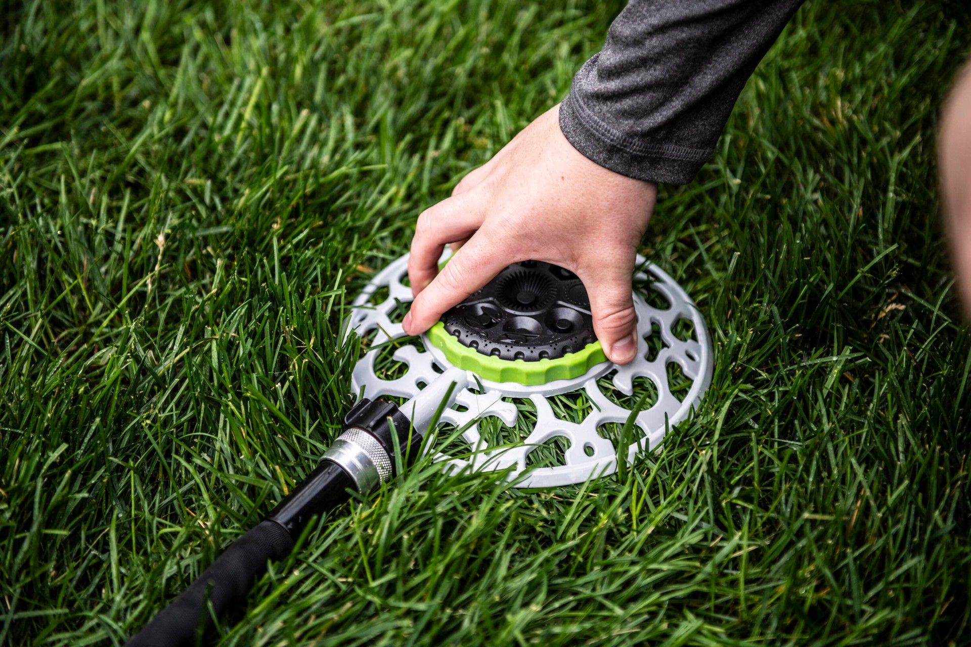 slide 6 of 6, Project Source Turret 900-sq ft Spray Lawn Sprinkler, 1 ct