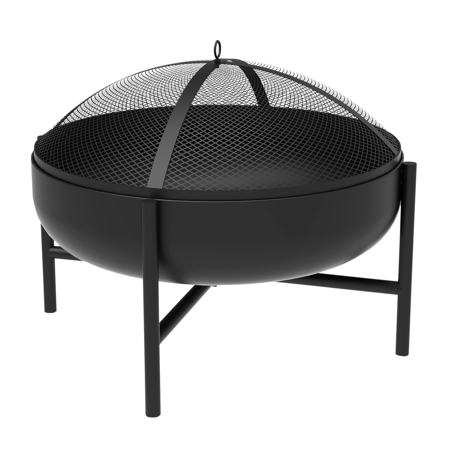 slide 5 of 6, Origin 21 28-in W Steel Round Portable Wood-Burning Fire Pit, 1 ct