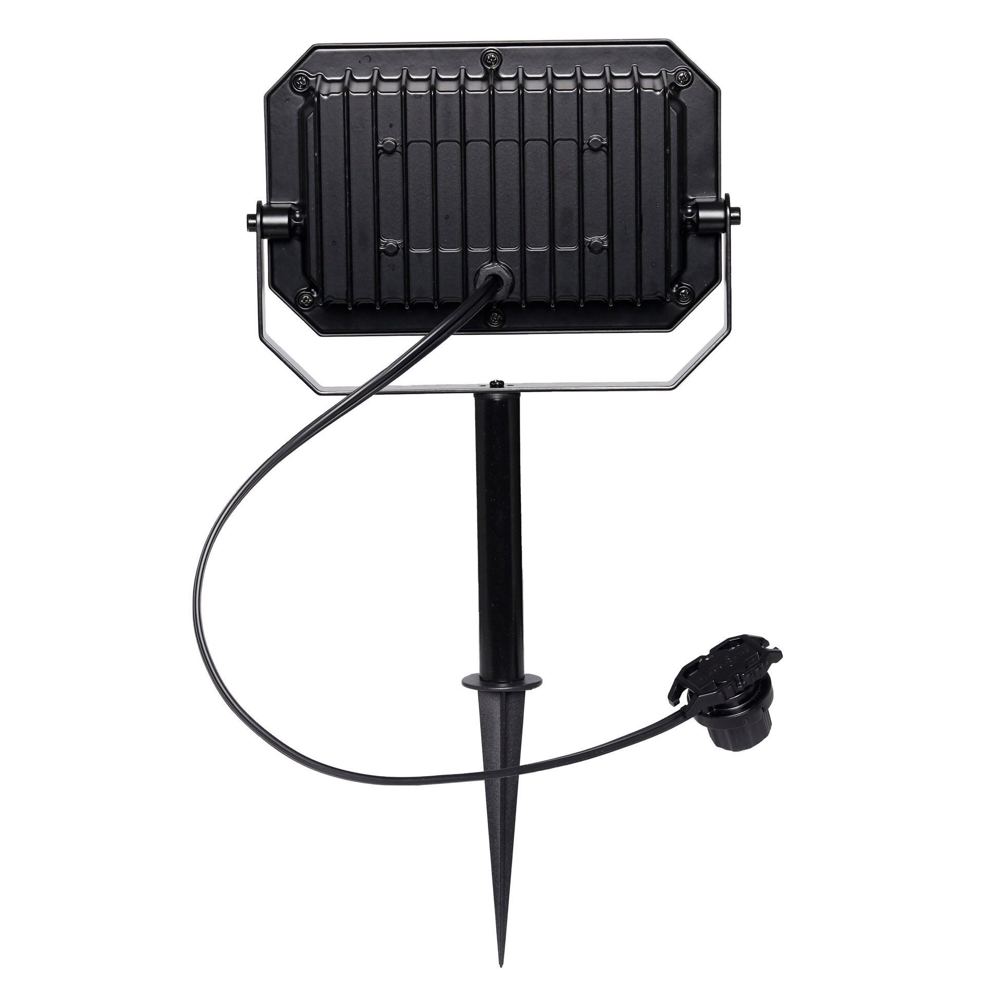 slide 5 of 6, Harbor Breeze 2500 -Lumens 32 -Watt Black Low voltage Plug-in LED Flood light, 1 ct