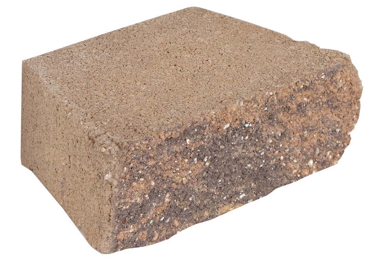 slide 1 of 5, ORCO 4-in H x 12-in L x 7-in D Tuscany Concrete Retaining wall block, 1 ct