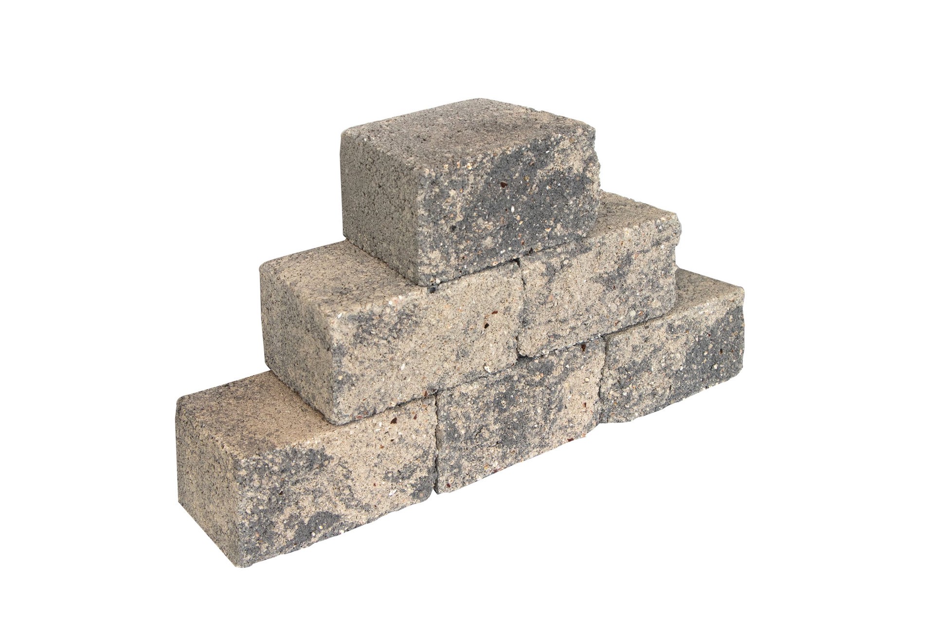 slide 3 of 5, ORCO 4-in H x 8-in L x 5.5-in D Gray/Charcoal Blend Concrete Retaining wall block, 1 ct