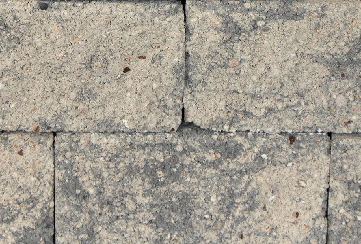 slide 4 of 5, ORCO 4-in H x 8-in L x 5.5-in D Gray/Charcoal Blend Concrete Retaining wall block, 1 ct