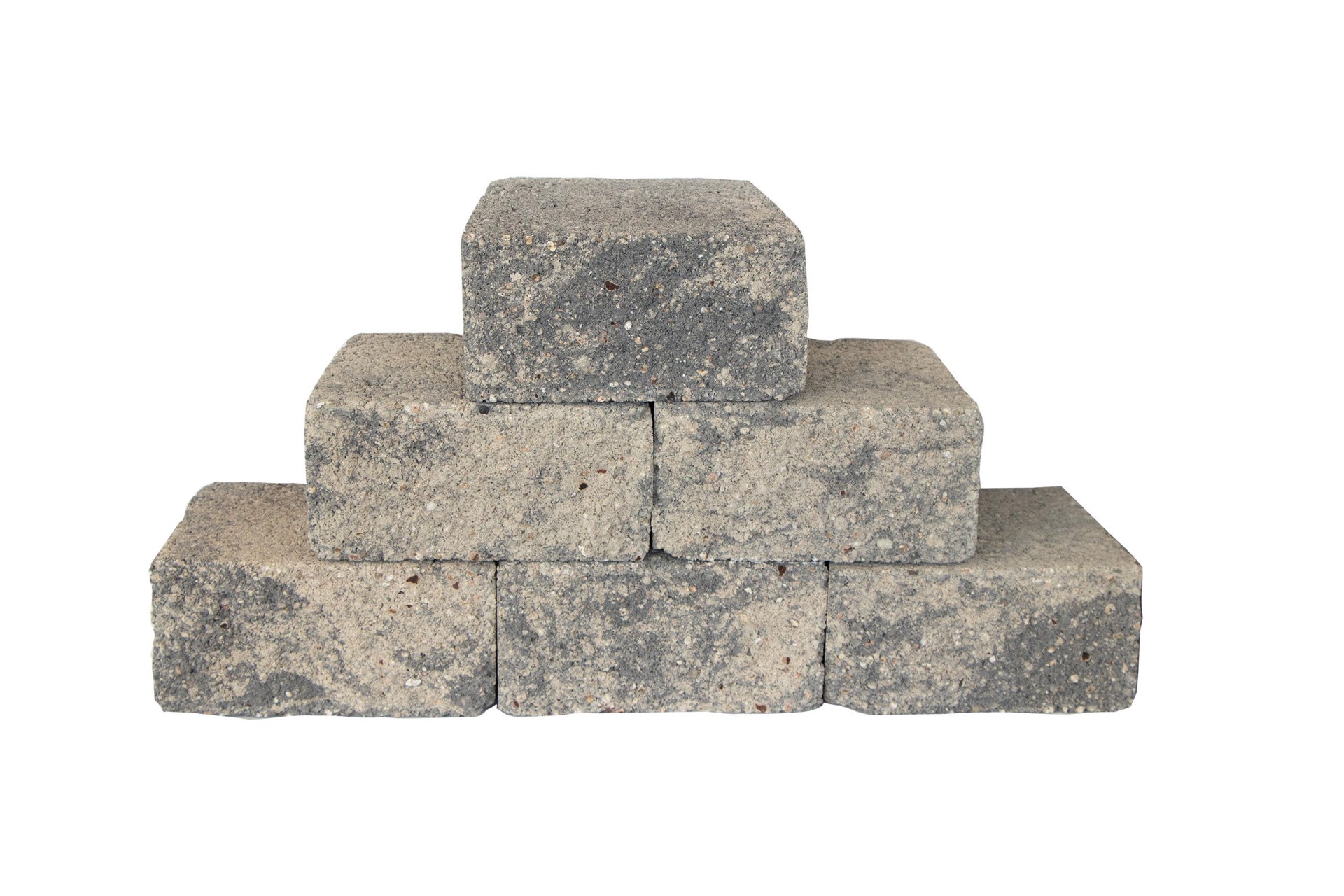 slide 5 of 5, ORCO 4-in H x 8-in L x 5.5-in D Gray/Charcoal Blend Concrete Retaining wall block, 1 ct