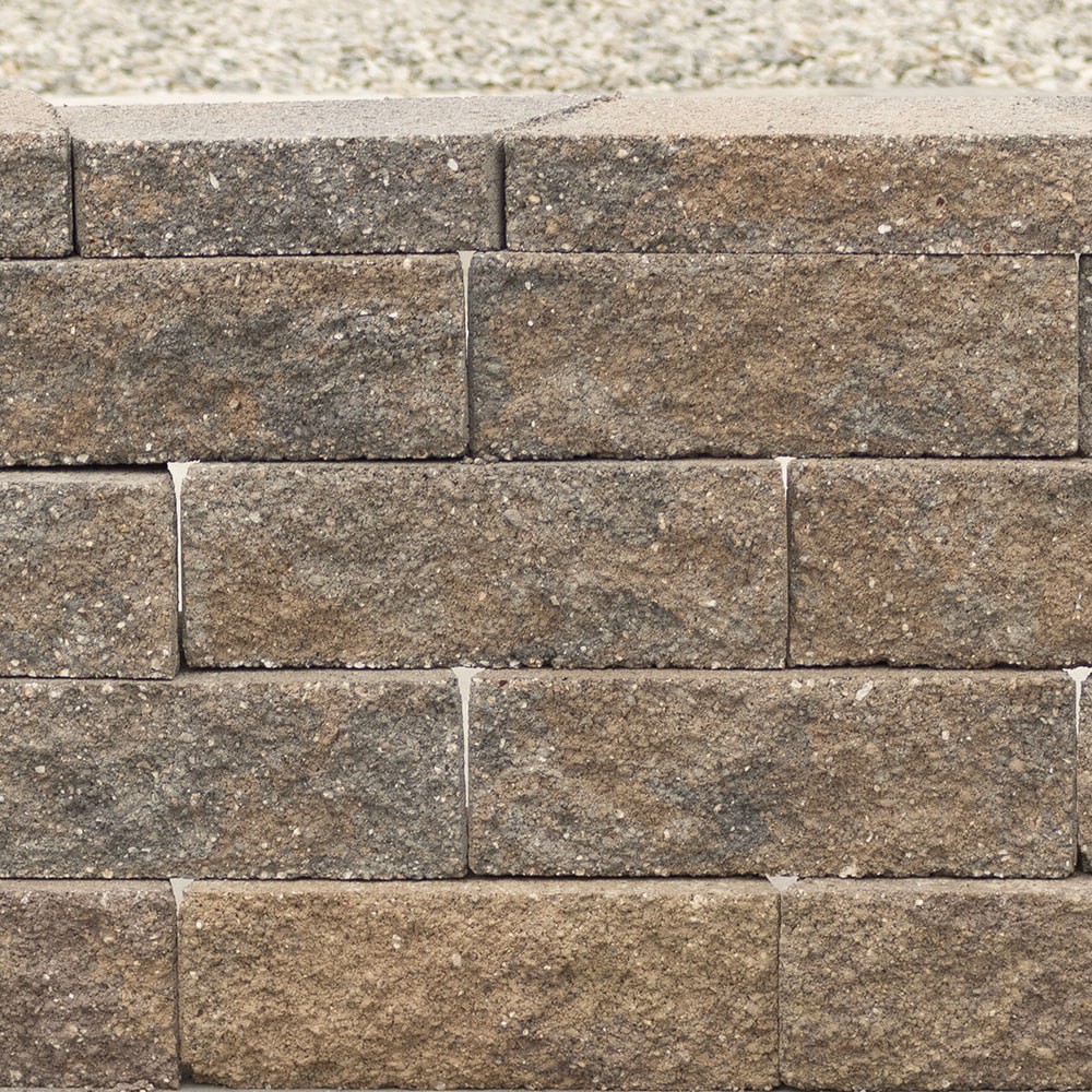 slide 5 of 6, ORCO 4-in H x 12-in L x 7-in D Borrego Concrete Retaining wall block, 1 ct