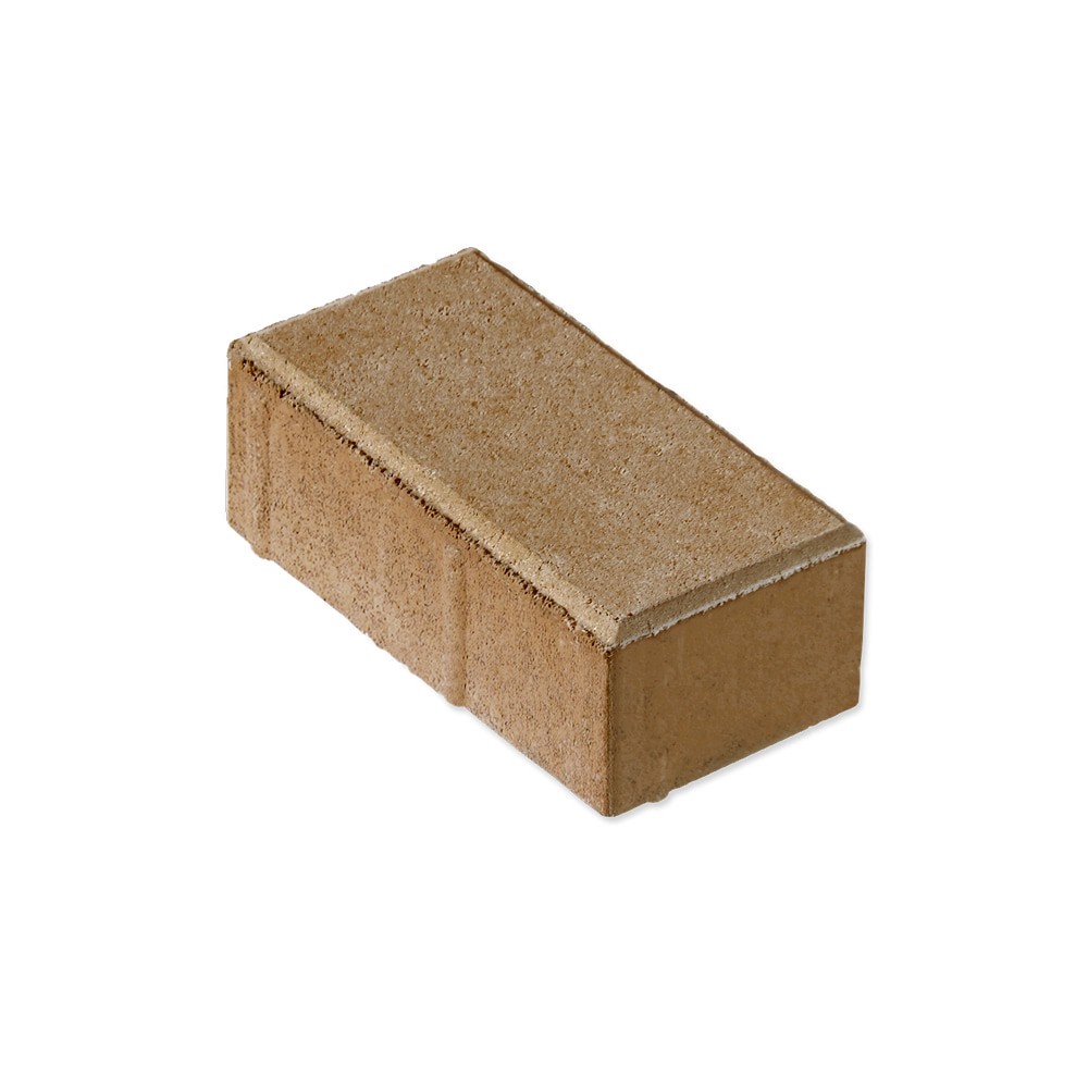 slide 1 of 3, 8-in L x 4-in W x 2.36-in H Rectangle Tan Concrete Paver, 1 ct