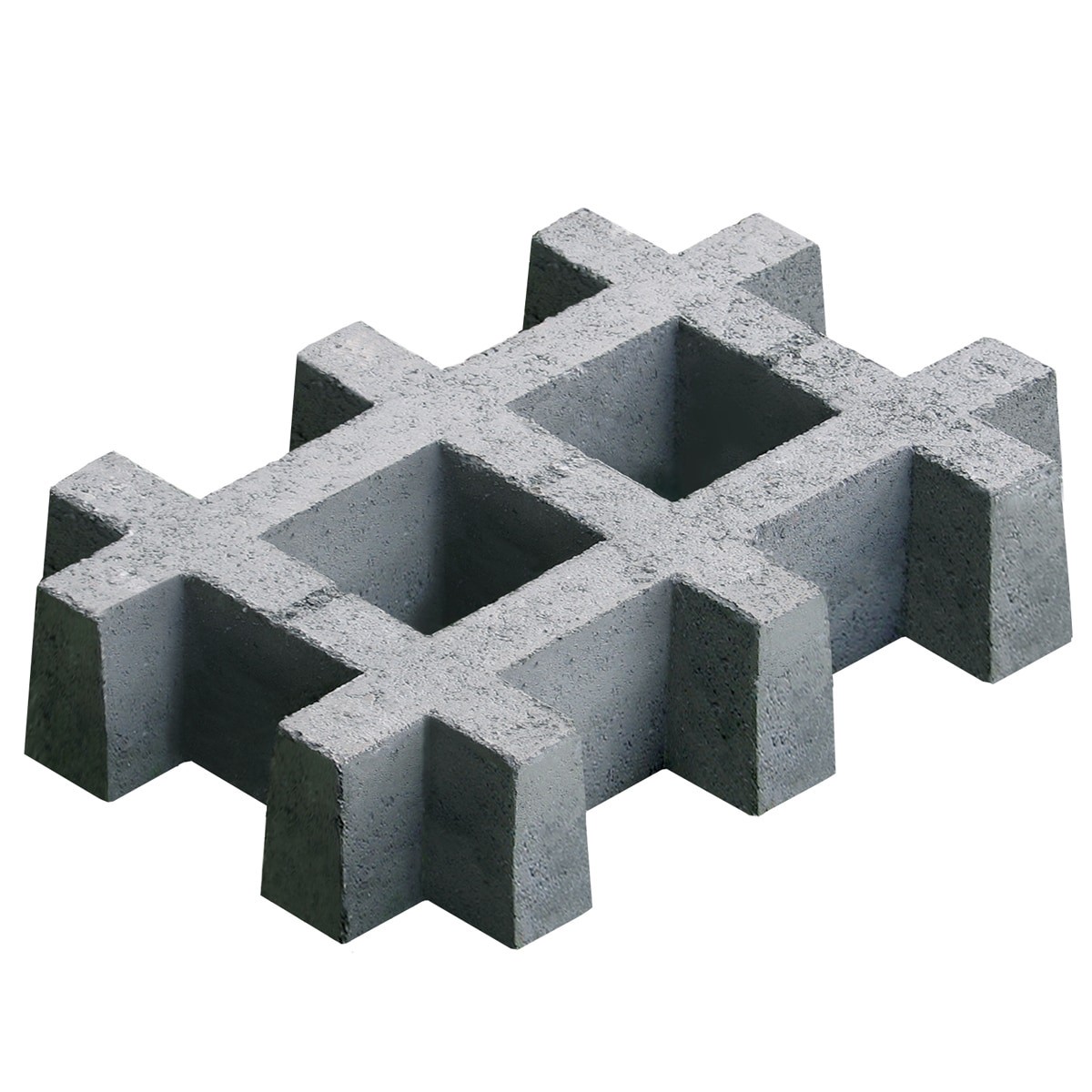 slide 1 of 3, 17.25-in L x 11.5-in W x 3.5-in H Irregular Gray Concrete Paver, 1 ct