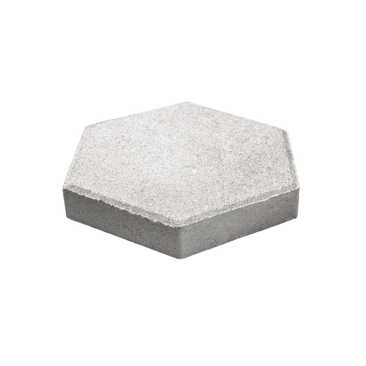 slide 1 of 3, 12-in L x 12-in W x 2-in H Hexagon Gray Concrete Patio Stone, 1 ct