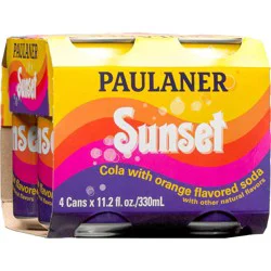 Paulaner Sunset Cola with Orange Flavored Soda - 4 pk Cans