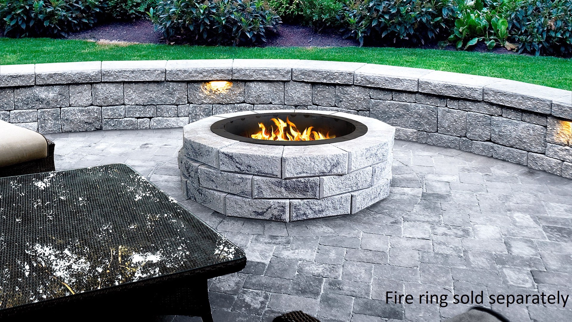 slide 5 of 6, 4-in H x 12-in L x 7-in D Gray/Charcoal Concrete Retaining wall block, 1 ct